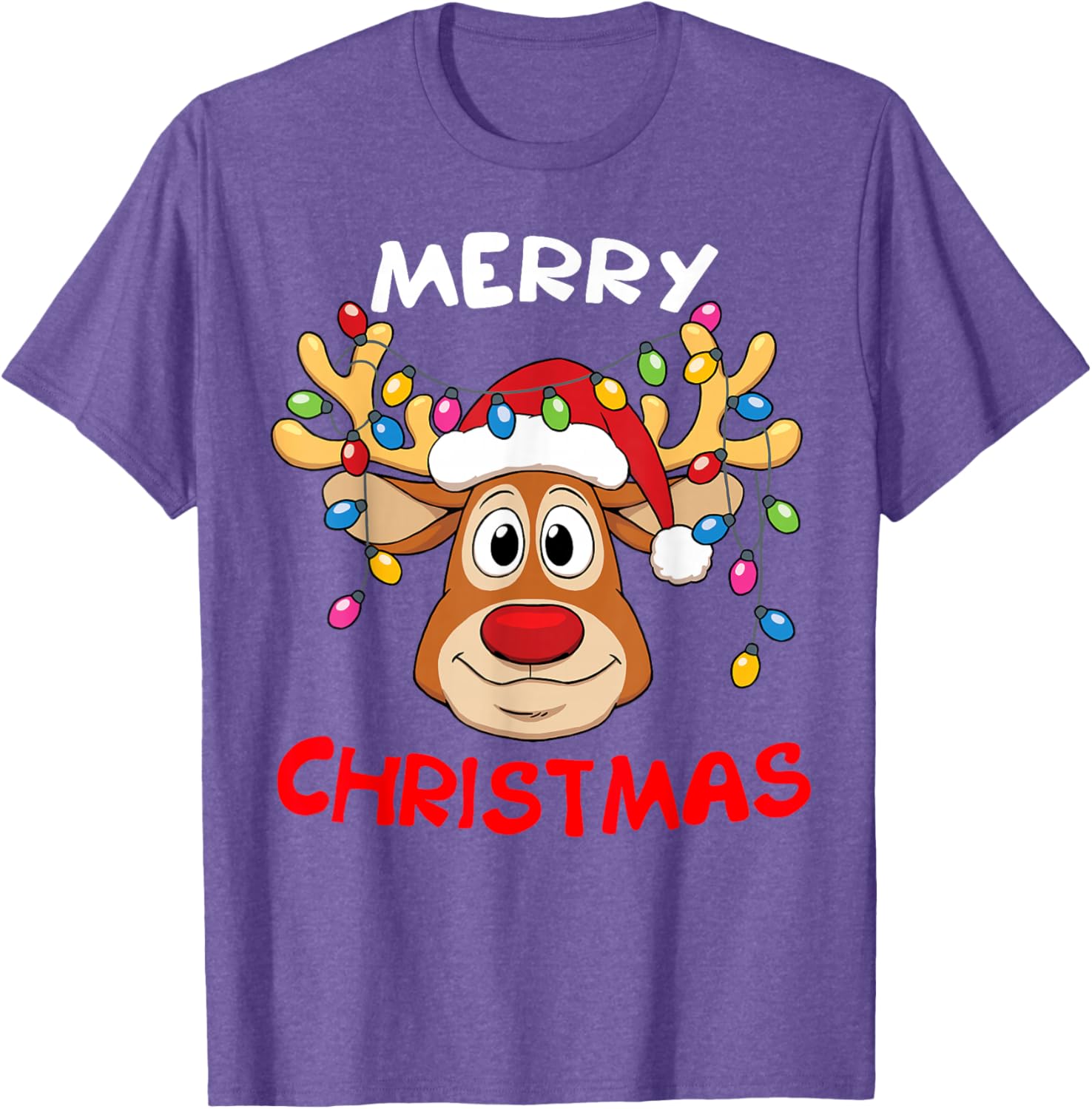Merry Christmas Reindeer Family T-Shirt for Men and Women Fun Holiday Style - 12