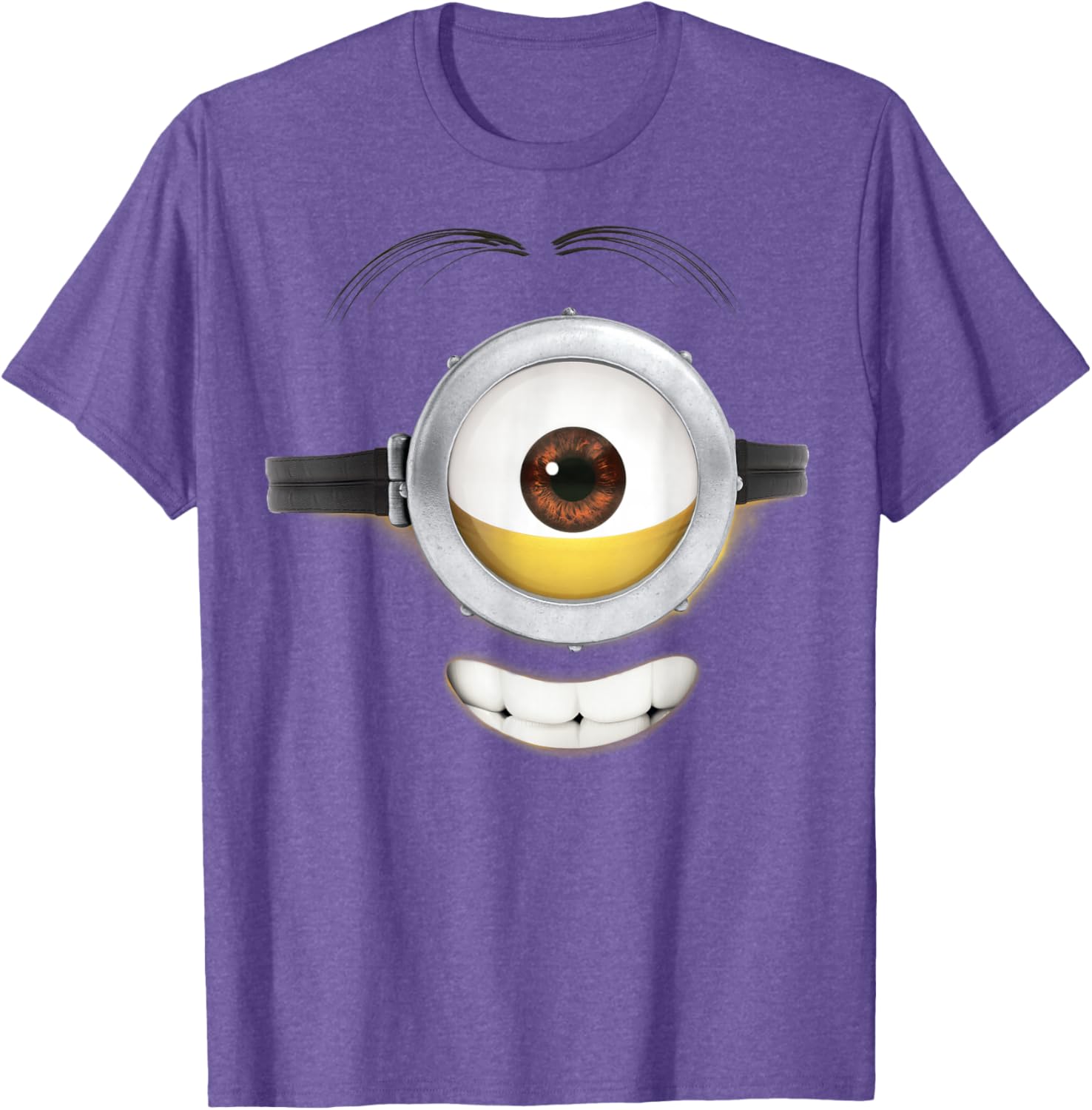 Despicable Me Minions Stuart Smile Graphic T-Shirt for Fun Everyday Wear - 1