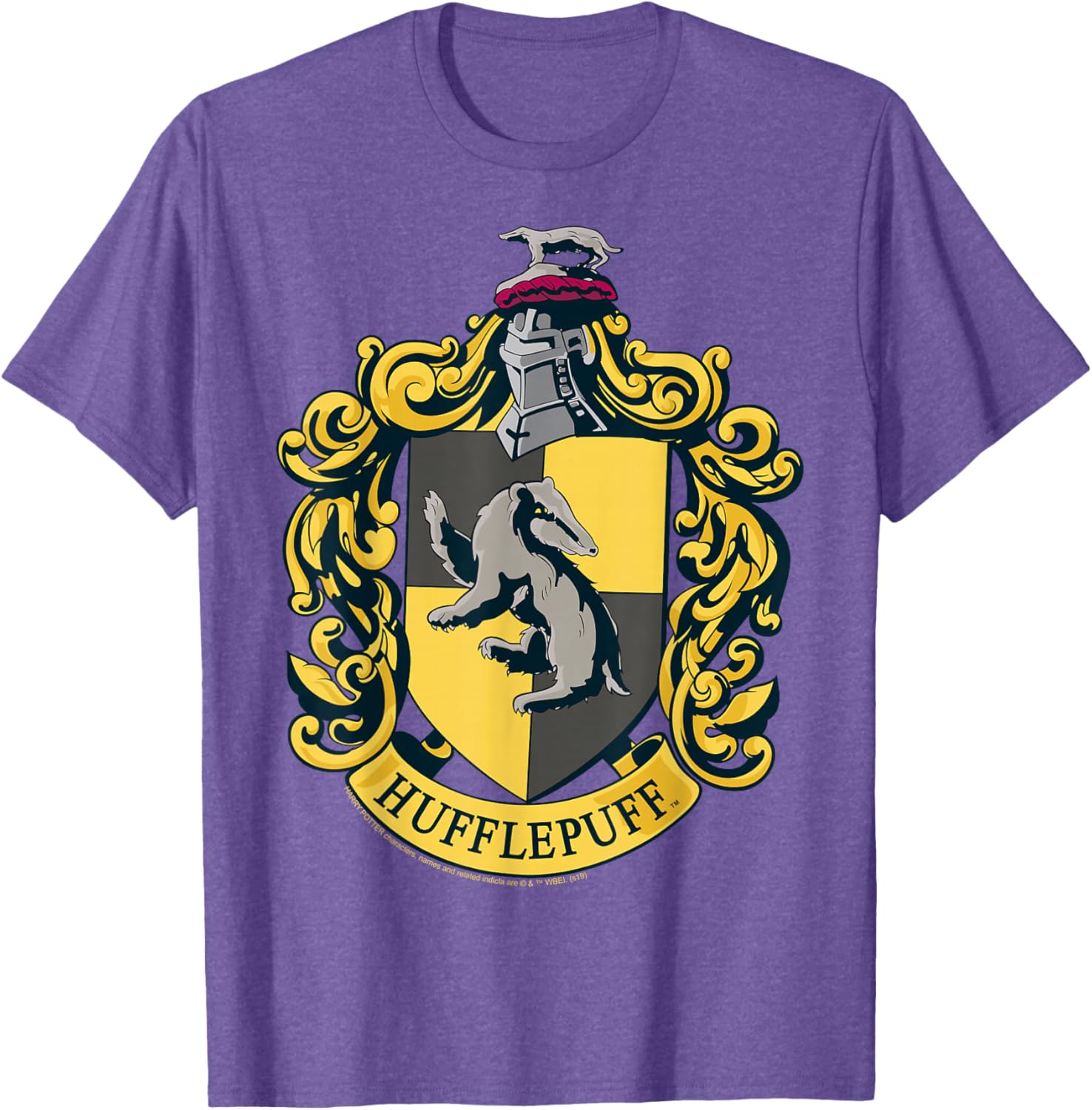 Hufflepuff House Crest T-Shirt for Harry Potter Fans - Stylish Apparel - 5