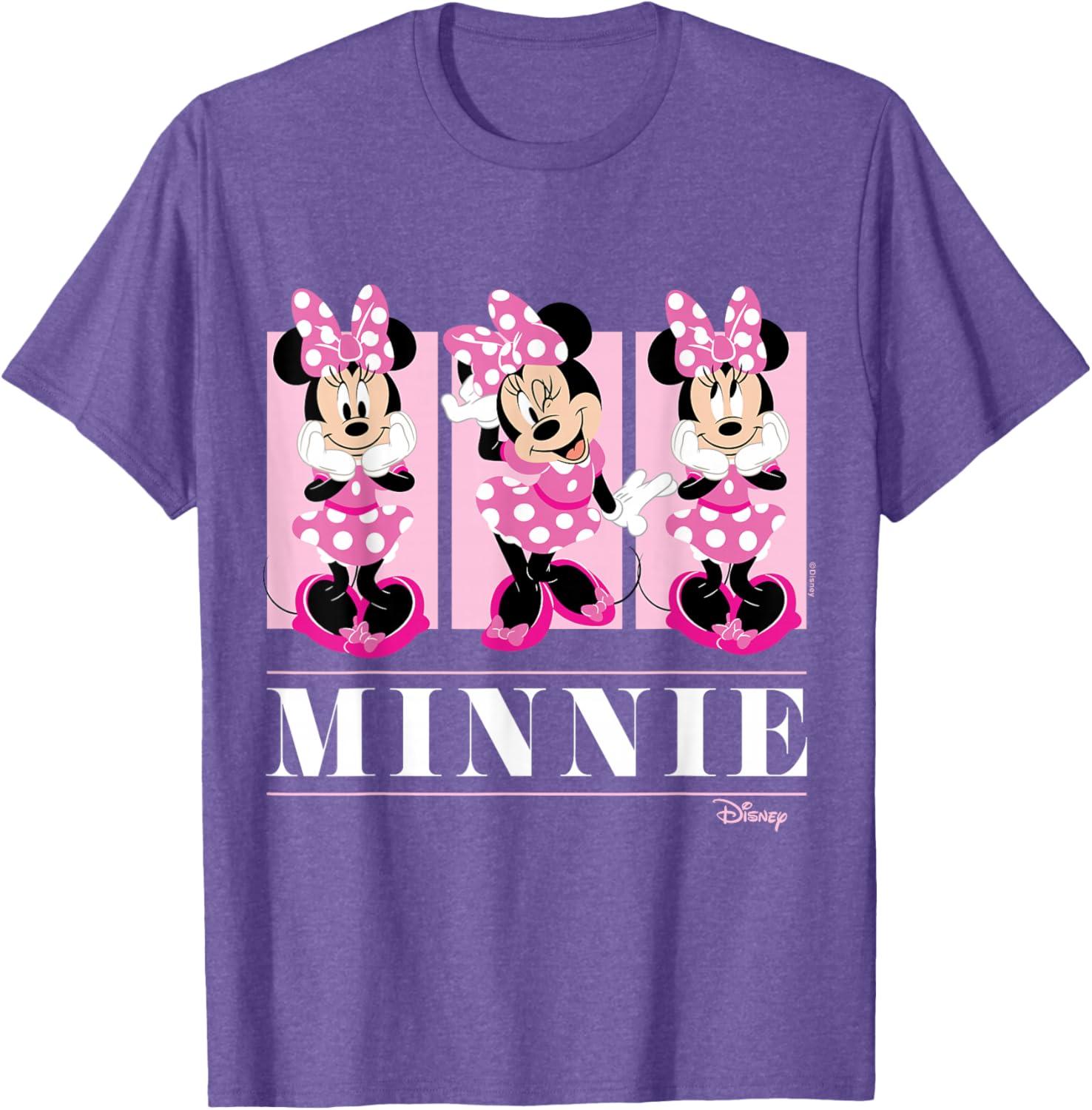 Minnie Mouse Pink Grid T-Shirt for Kids Stylish Disney Fashion - 10