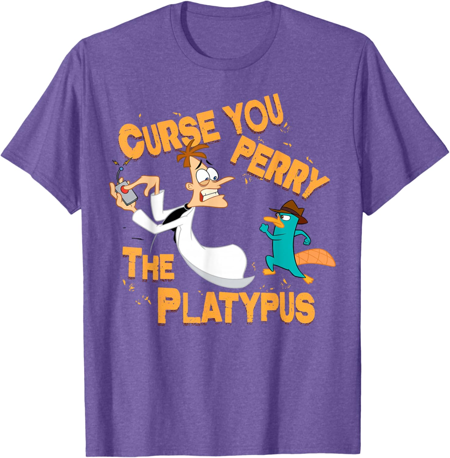 Disney Phineas and Ferb Curse You Graphic T-Shirt for Fun Fans - 10