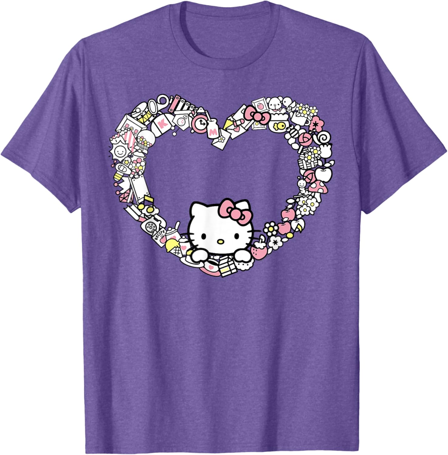 Adorable Hello Kitty Heart Favorite Things T-Shirt for Fans and Collectors - 4