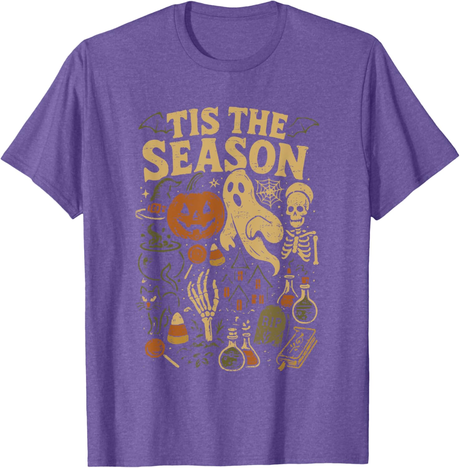 Spooky Season Pumpkin Witch Halloween Vibes T-Shirt for Festive Fun - 25