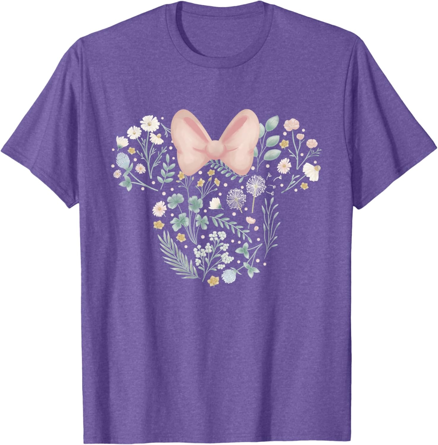 Disney Minnie Mouse Spring Flowers T-Shirt for Stylish Kids and Adults - 10