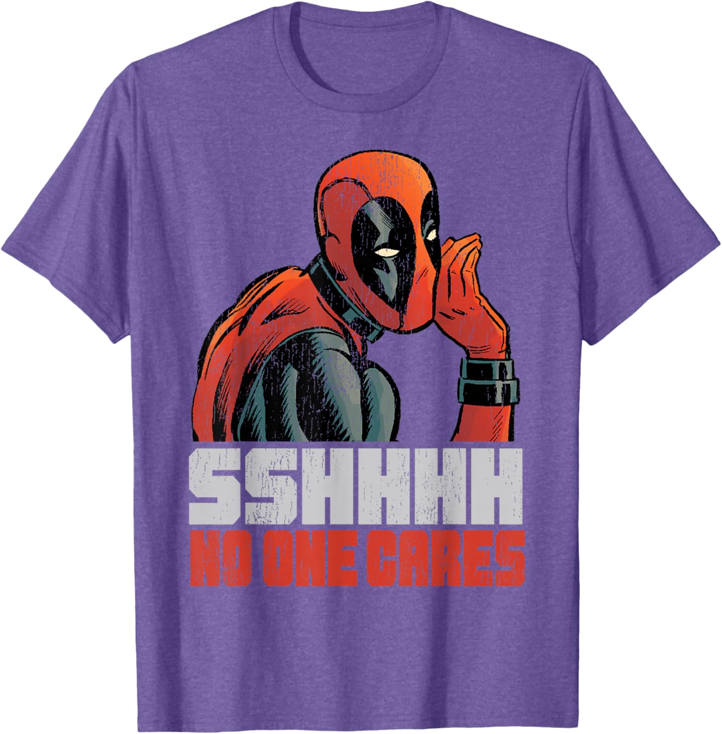 Marvel Deadpool No One Cares Whisper T-Shirt for Fans and Collectors - 9