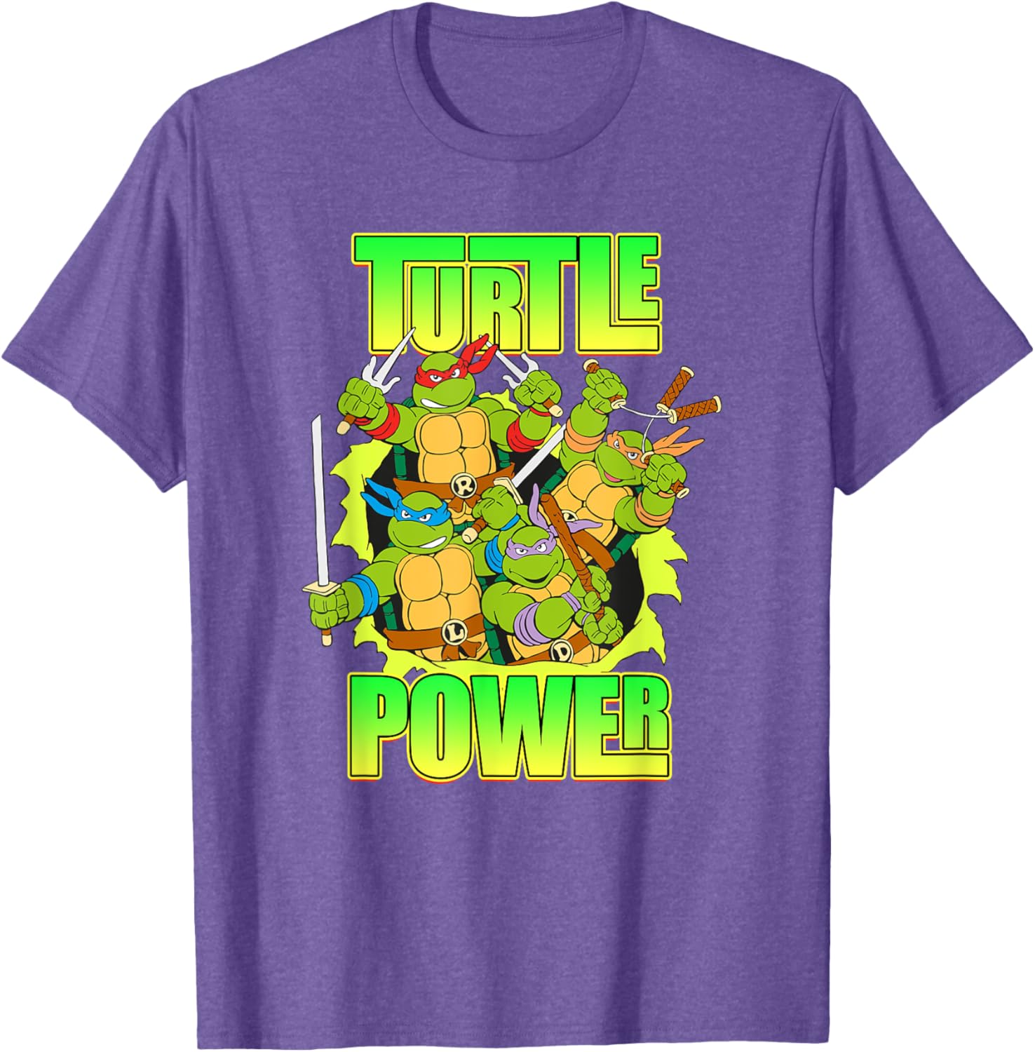 Mademark Teenage Mutant Ninja Turtles Retro Turtle Power T-Shirt - 13