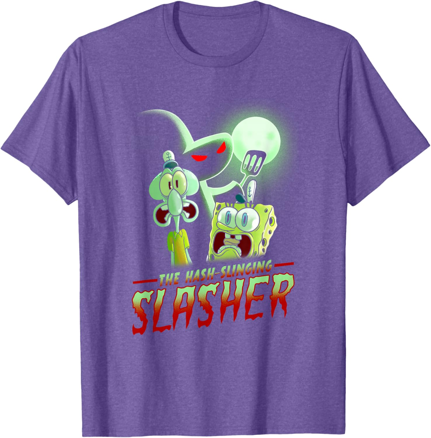 SpongeBob SquarePants Hash Slinging Slasher Spooky T-Shirt for Fans - 6