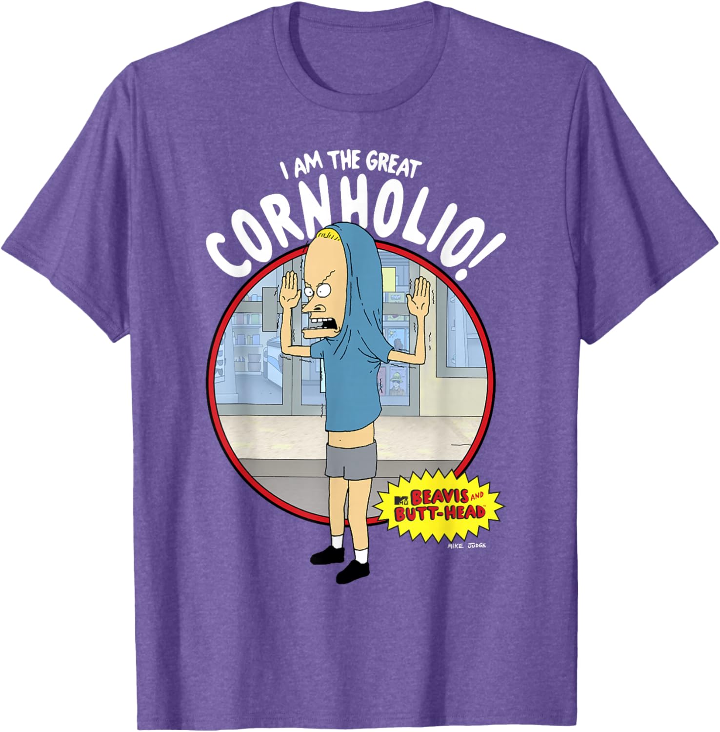 Beavis and Butt-Head The Great Cornholio Graphic T-Shirt for Fans - 4