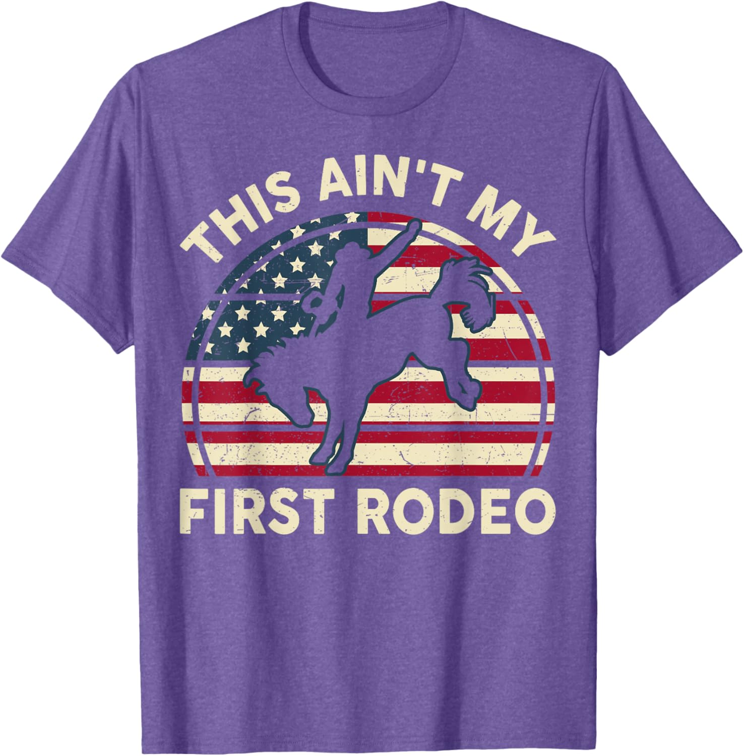 Funny Cowboy Western This Ain't My First Rodeo Horse Riding T-Shirt - 14