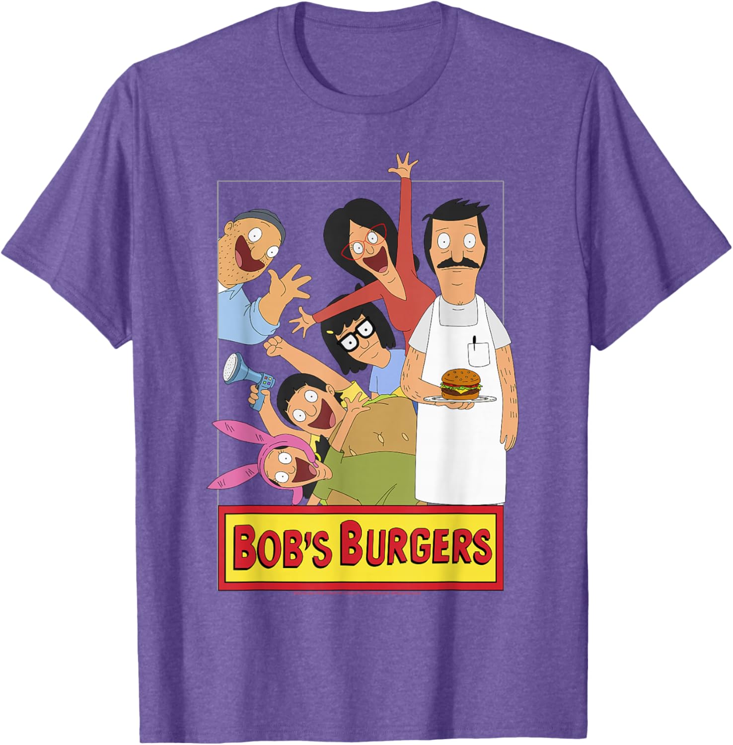 Bob's Burgers Family Shot Teddy Logo T-Shirt for Fans of the Show - 6