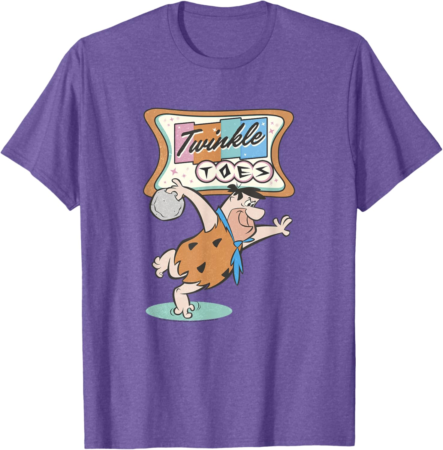 Flintstones Fred Flintstone Twinkle Toes Bowling Alley T-Shirt - 6