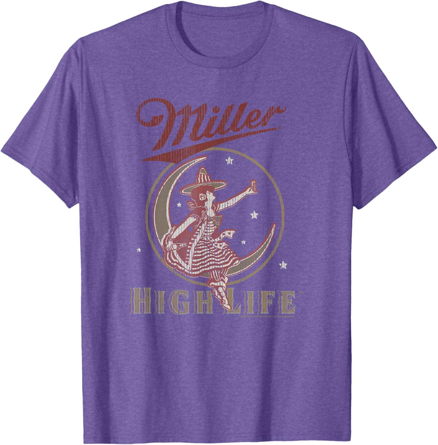 Coors Miller High Life Vintage Moon Logo T-Shirt for Classic Style - 1