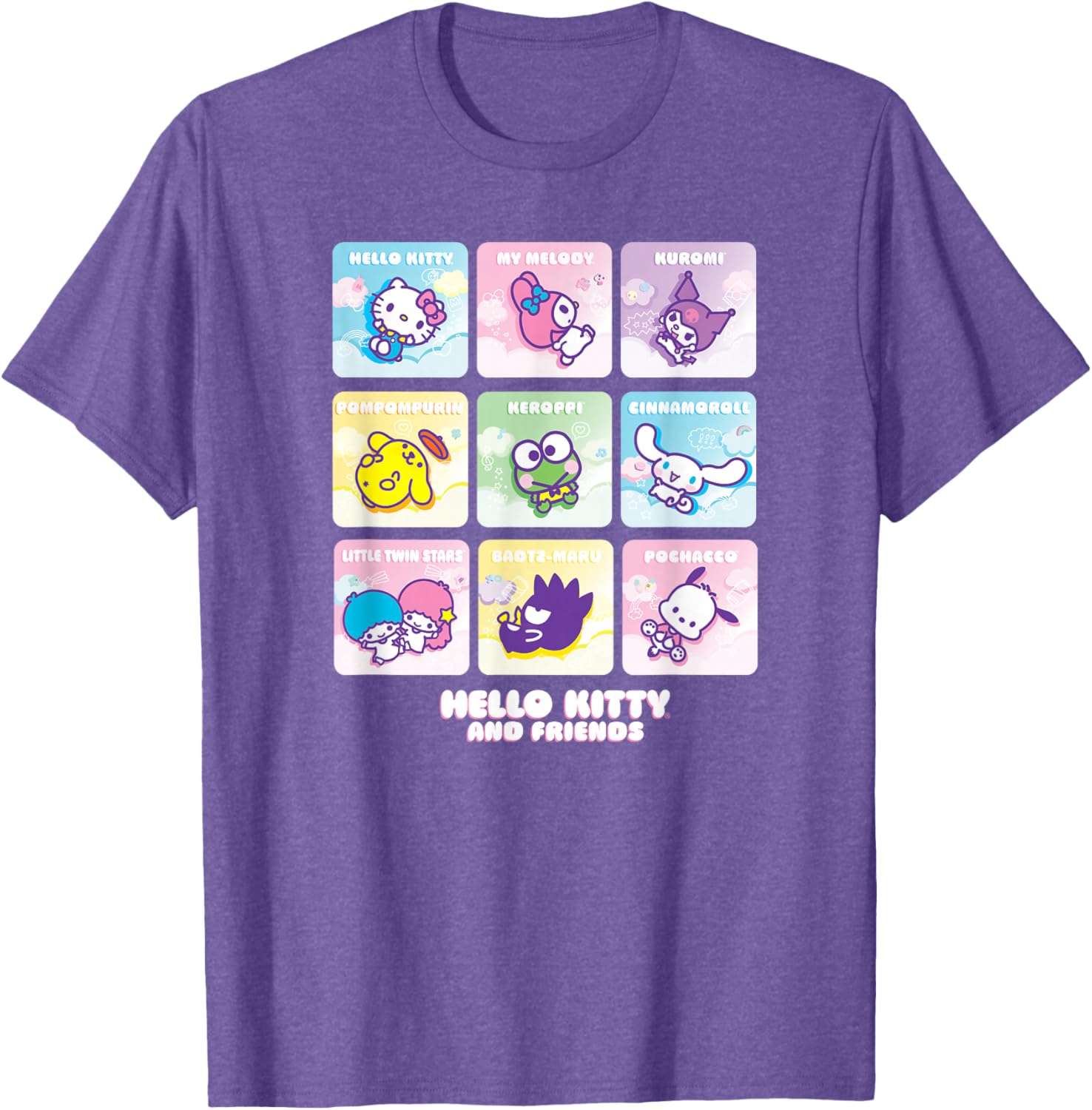 Hello Kitty and Friends Square Icons T-Shirt for Kids and Adults - 3