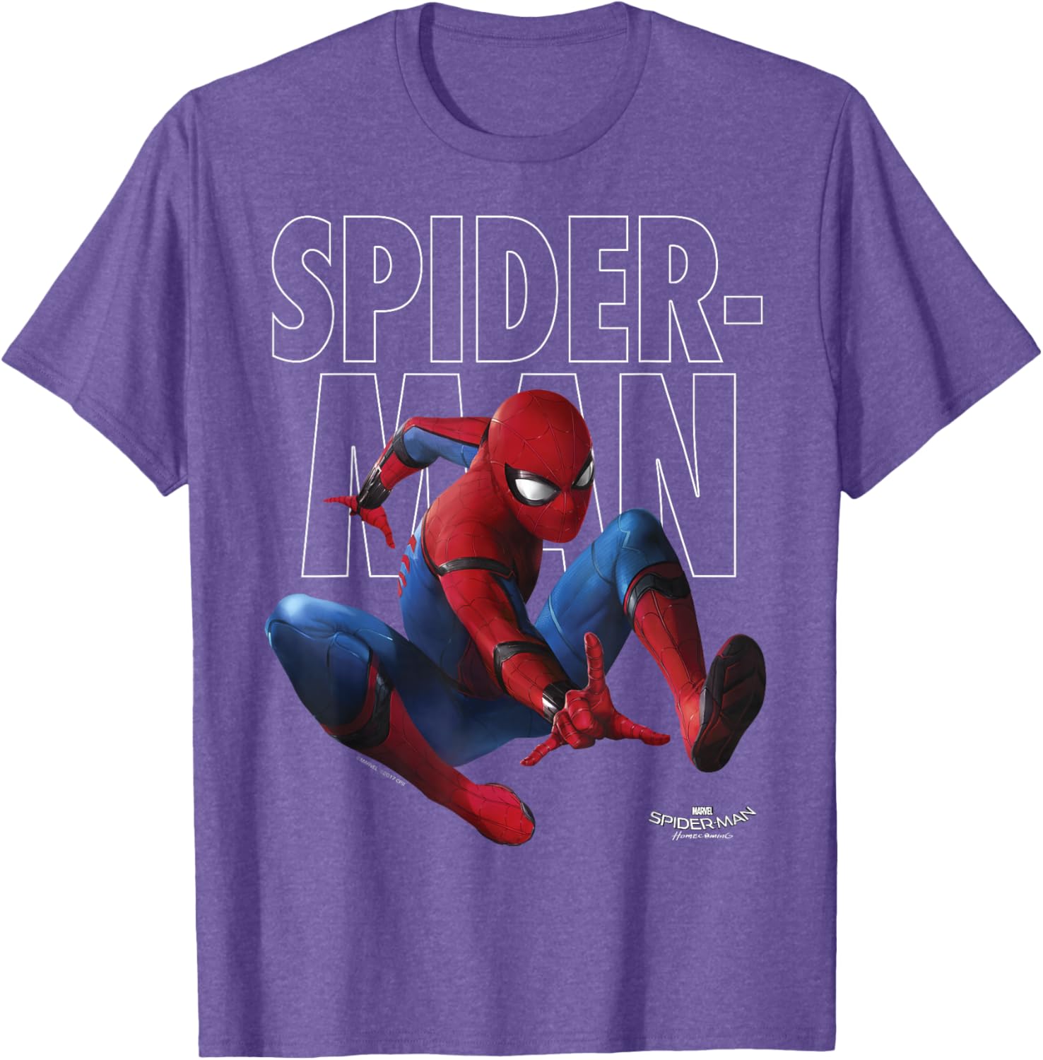 Marvel Spider-Man Homecoming Epic Jump Pose T-Shirt for Fans - 9