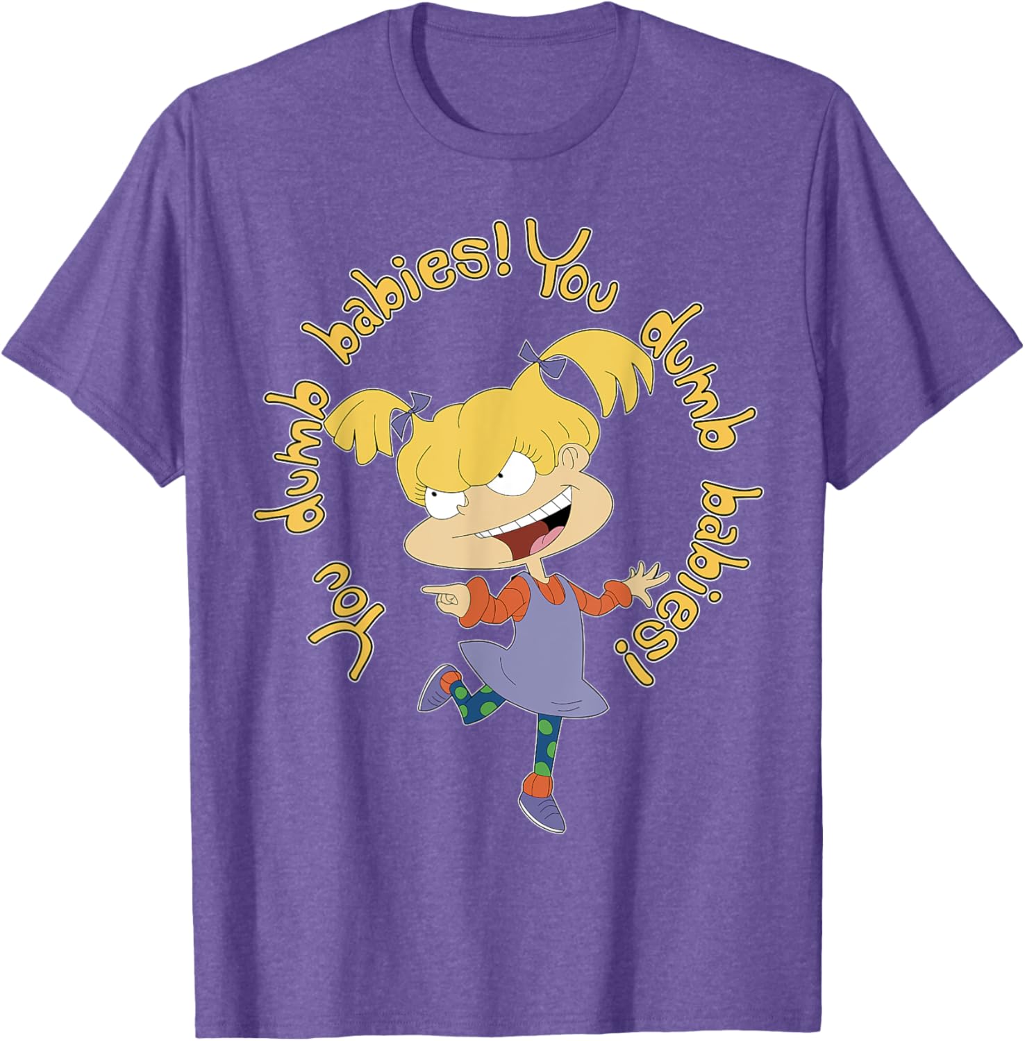 Mademark x Rugrats Angelica Pickles You Dumb Babies T-Shirt for Fans - 4