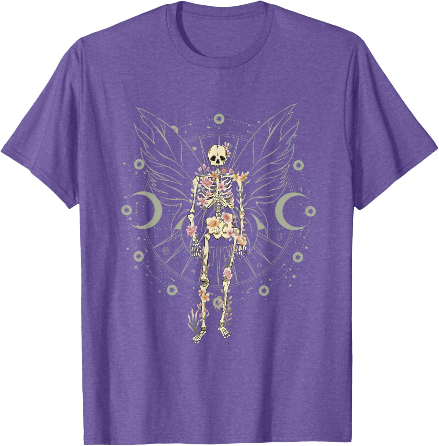 Fairy Grunge Butterfly Skeleton Gothic T-Shirt for Unique Aesthetic Style - 1