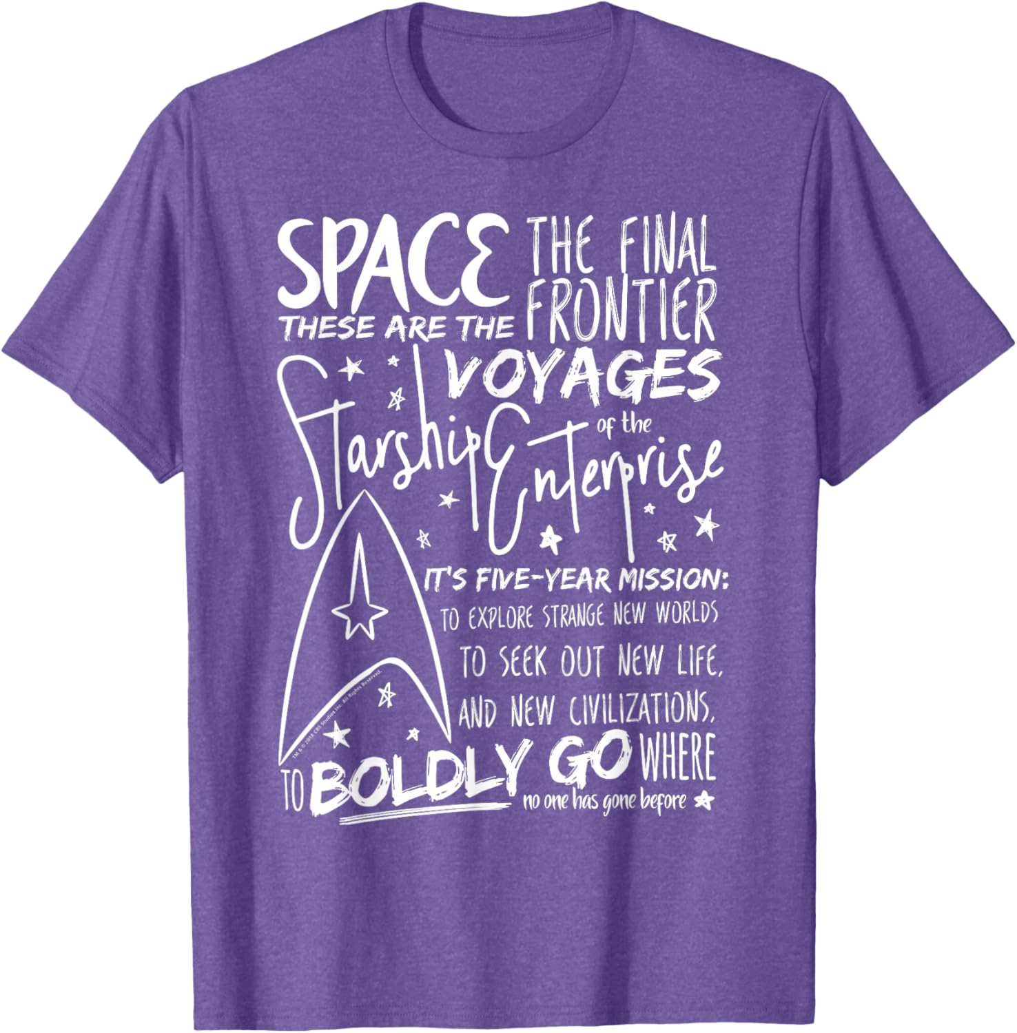 Star Trek Original Series Handwritten Speech Graphic Tee for Fans - 10