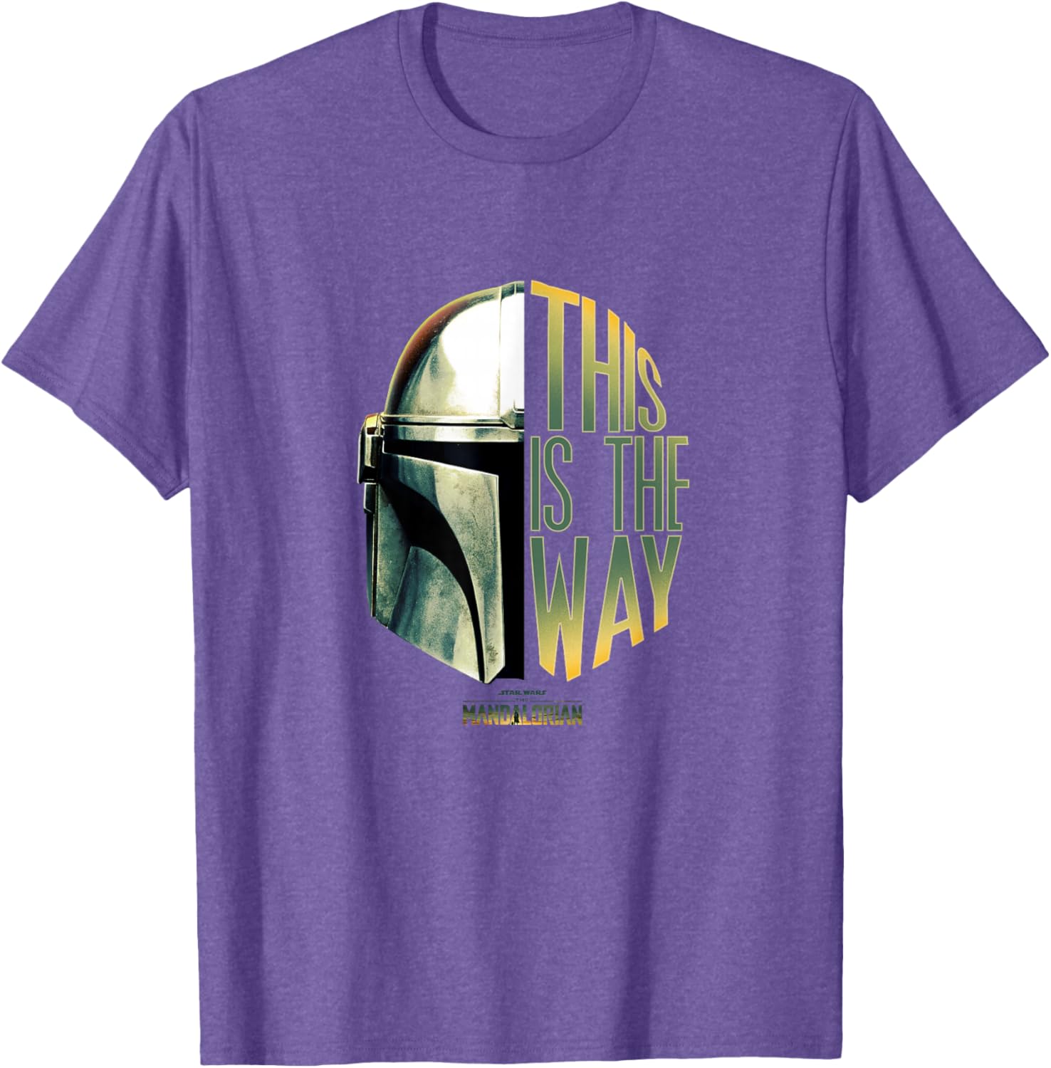 Star Wars The Mandalorian This Is The Way Helmet Logo T-Shirt for Fans - 4