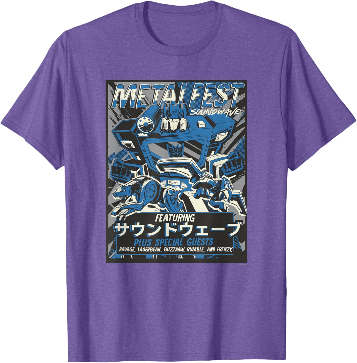 Transformers Soundwave Comic Style Poster T-Shirt for Fans and Collectors - 5