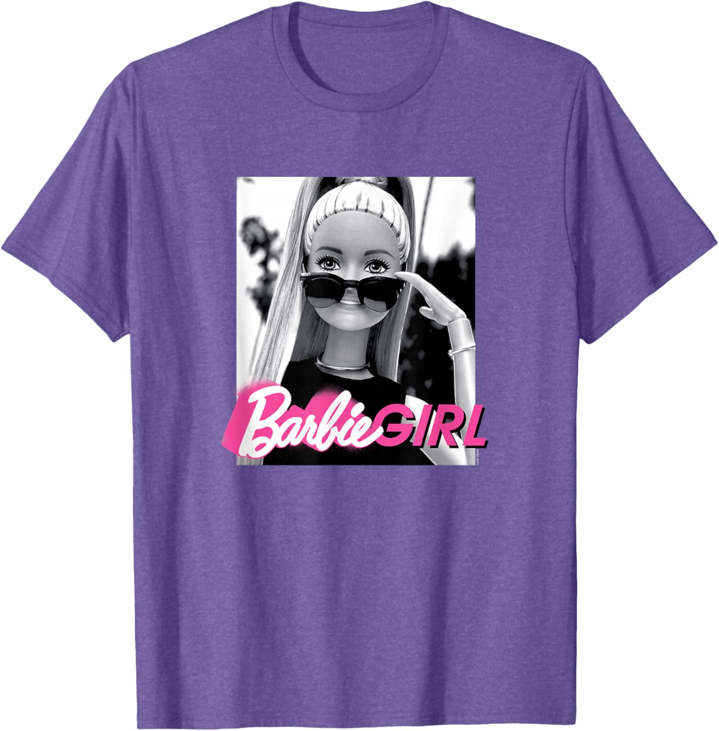Barbie Girl Classic Fit Black T-Shirt - Casual Short Sleeve Style - 8
