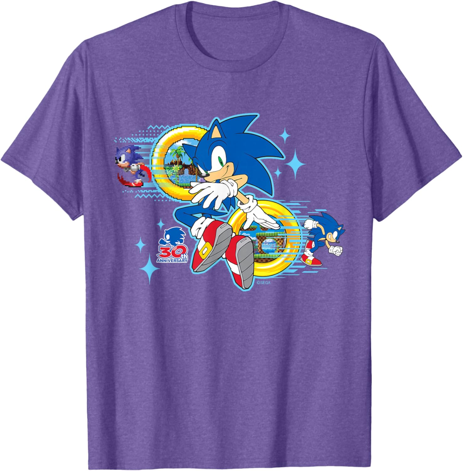 Sonic the Hedgehog 30th Anniversary Short Sleeve Tee for Fans - 14
