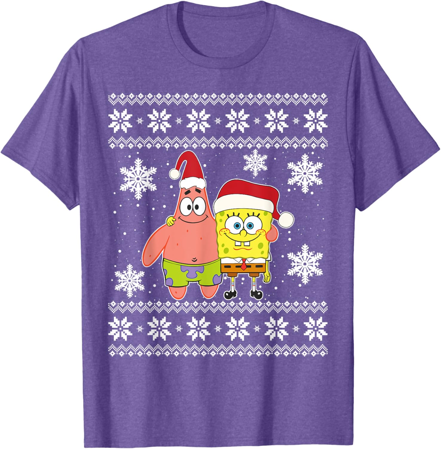 Mademark x SpongeBob SquarePants Best Friends Christmas Graphic T-Shirt - 5