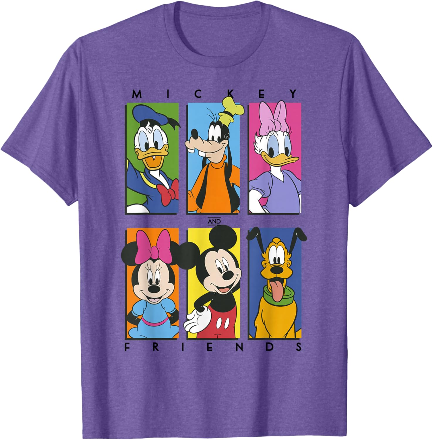 Disney Mickey and Friends T-Shirt Fun Group Shot of Classic Characters - 3