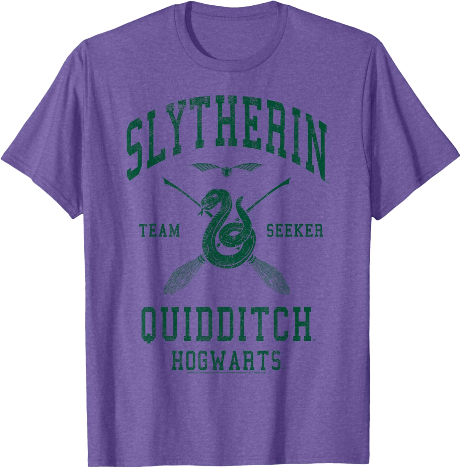 Slytherin Quidditch Team Seeker T-Shirt for Harry Potter Fans - 8