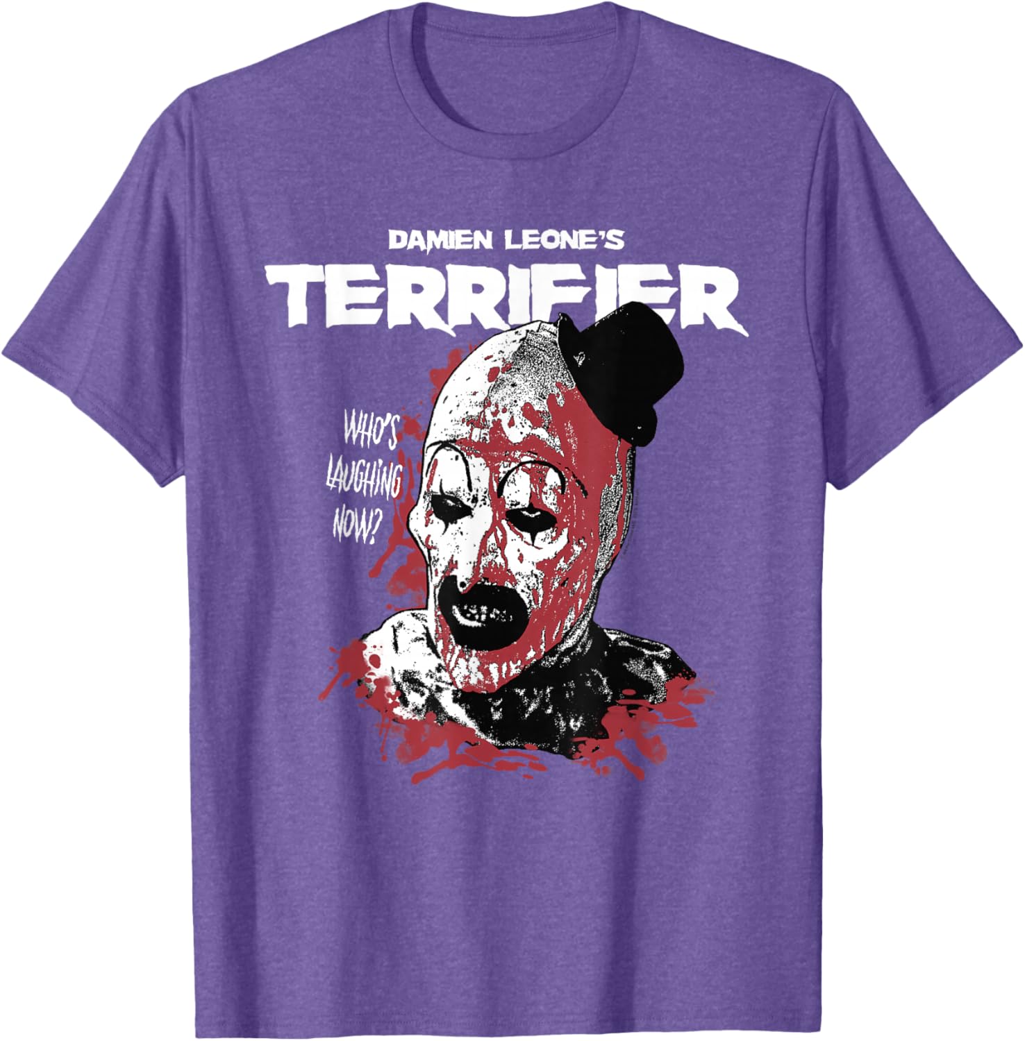 Terrifier Clown Graphic T-Shirt Horror Movie Distressed Art Apparel - 1