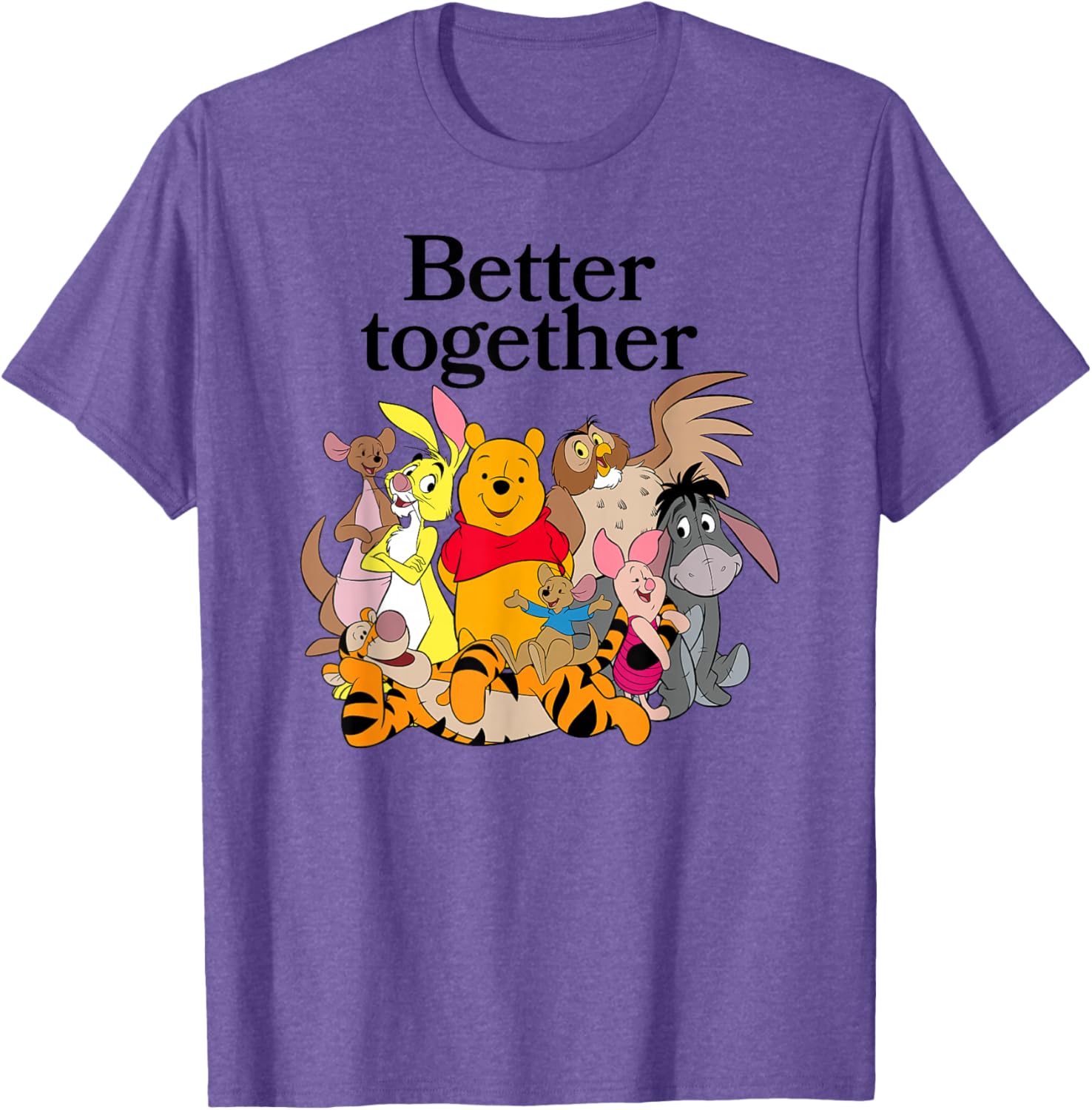Winnie the Pooh Better Together Friends Group Shot T-Shirt for Fans - 15