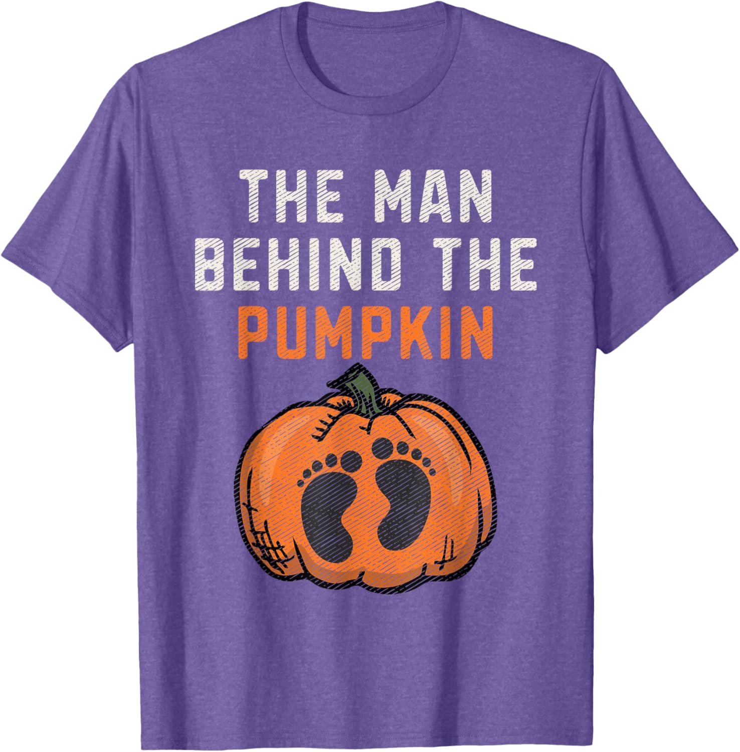 Funny Pumpkin Dad Halloween Pregnancy Reveal T-Shirt for Expecting Fathers - 1