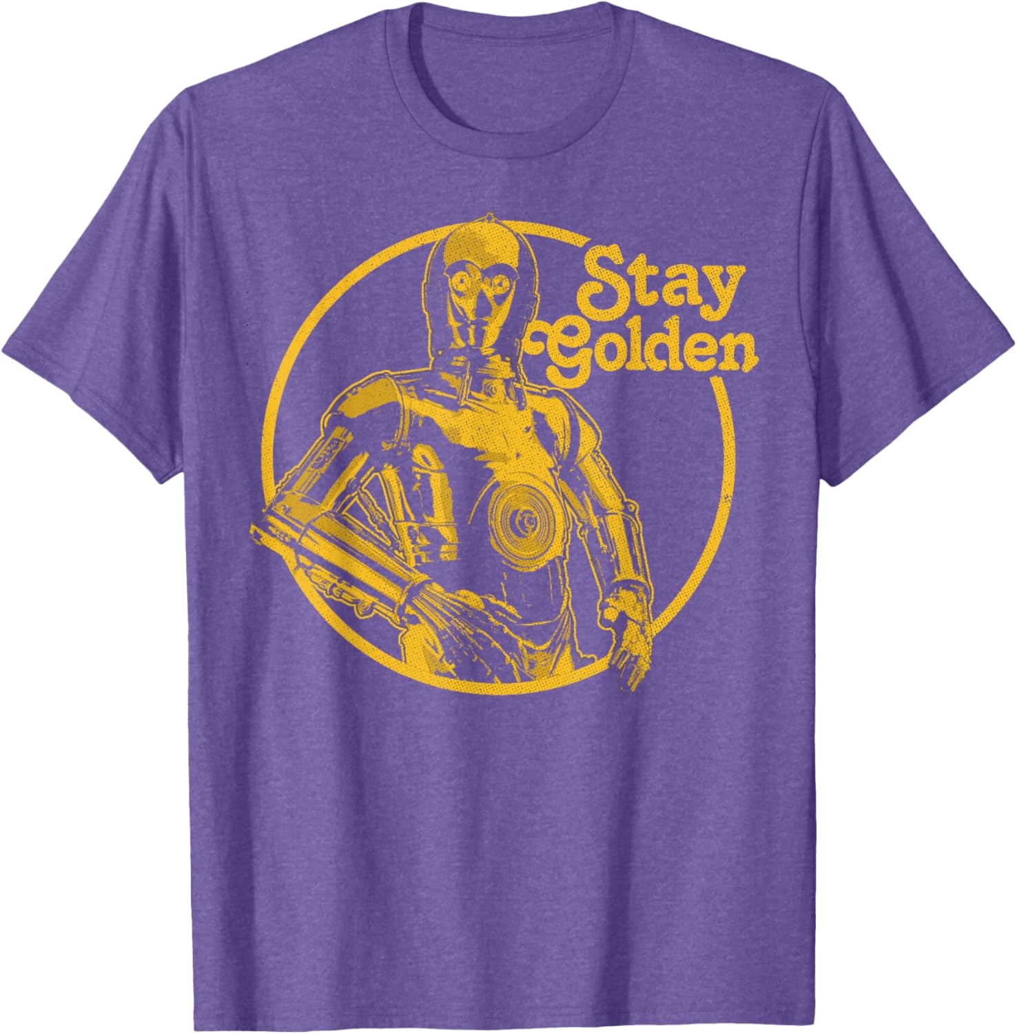 Stay Golden C-3PO T-Shirt Inspired by Star Wars for Fans and Collectors - 13