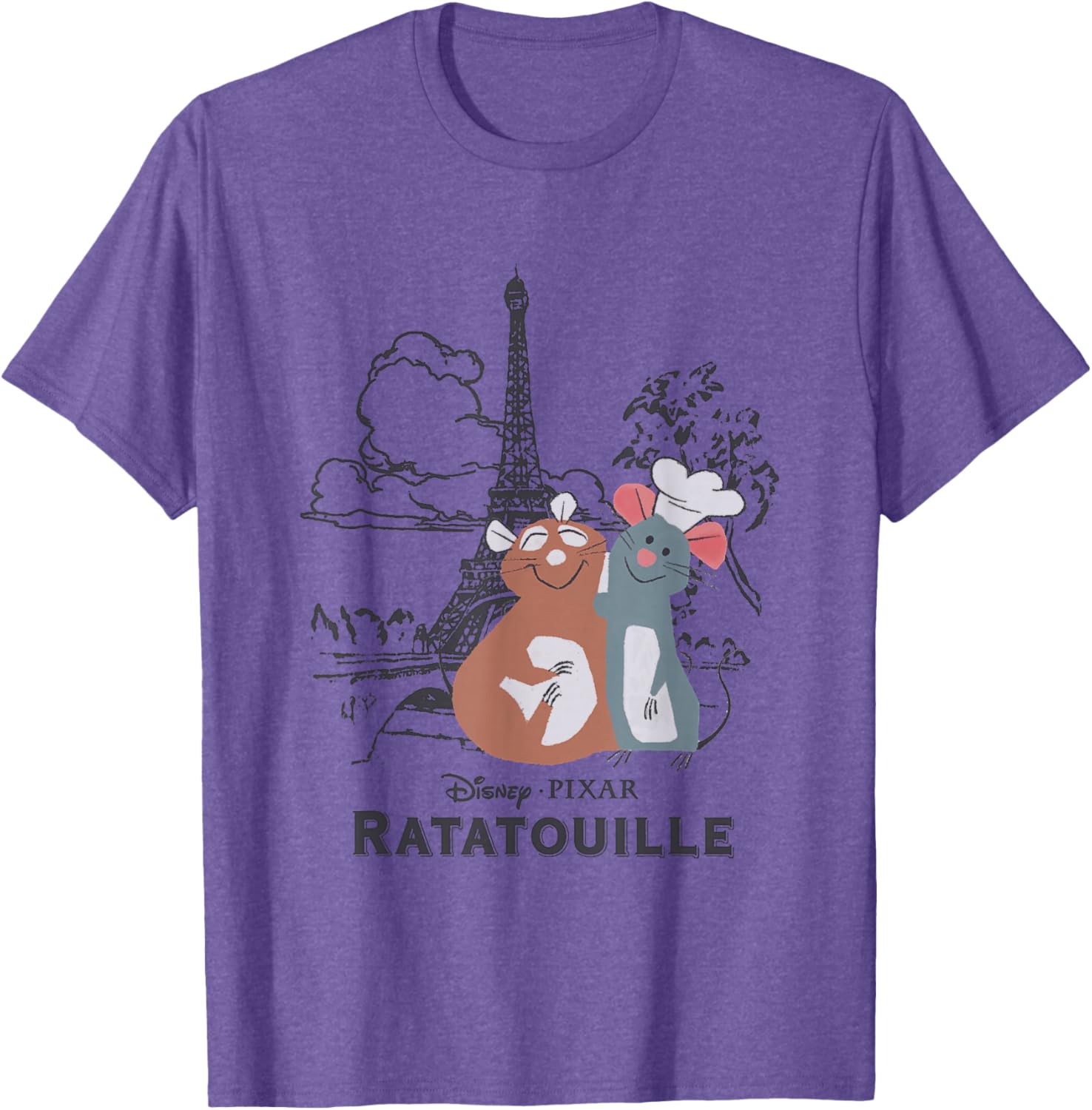 Cute Ratatouille Remy & Emile Paris Hug T-Shirt for Disney Fans - 8