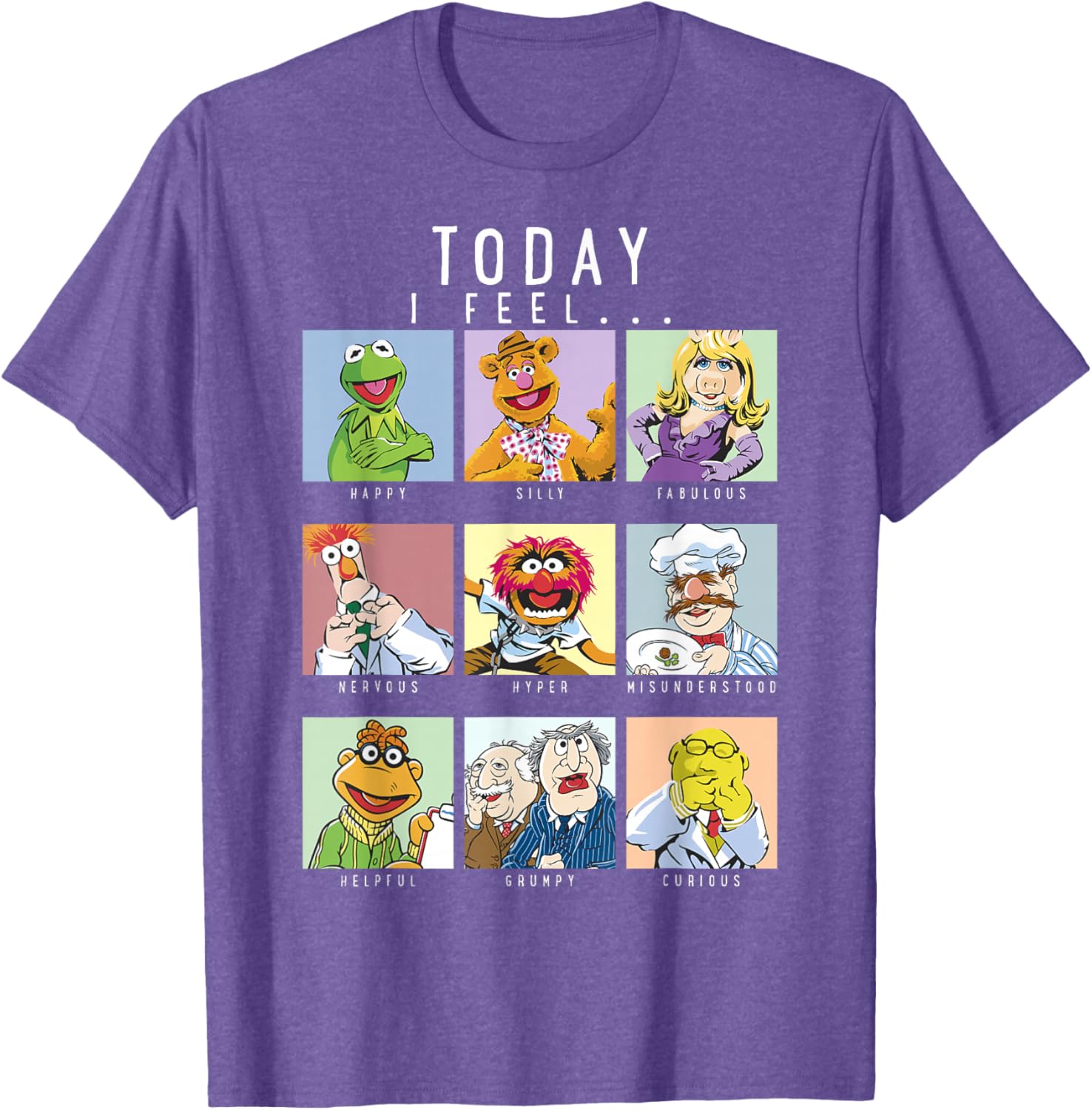 Disney The Muppets Today I Feel Portraits T-Shirt for Fun & Fashion - 6