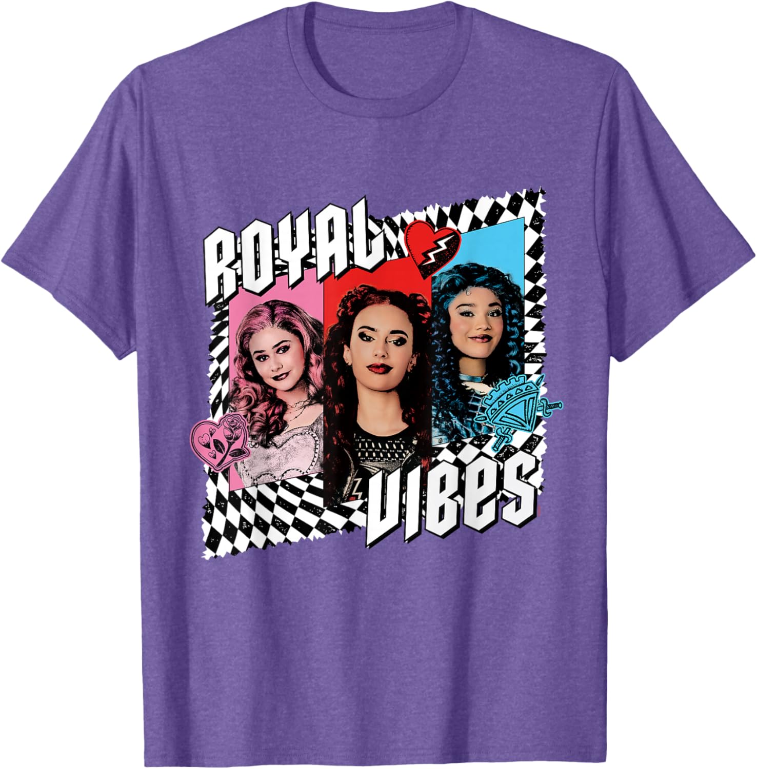 Disney Descendants 4 Trio Royal Vibes T-Shirt for Kids and Teens - 3