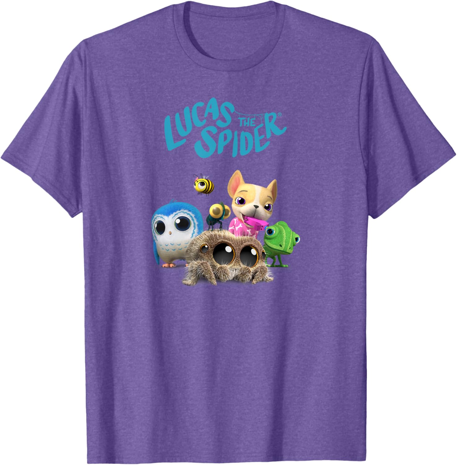 Lucas the Spider and Friends Cute T-Shirt for Kids and Adults - 9
