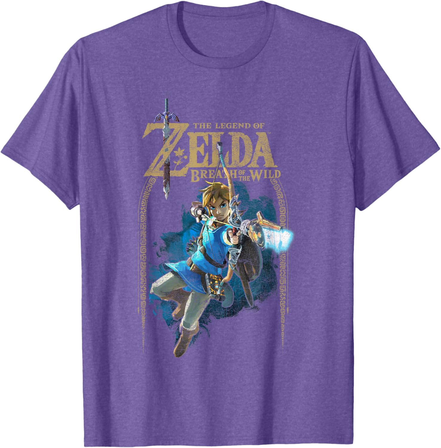 Zelda Breath of the Wild Link Arch Shot Graphic T-Shirt for Gamers - 10