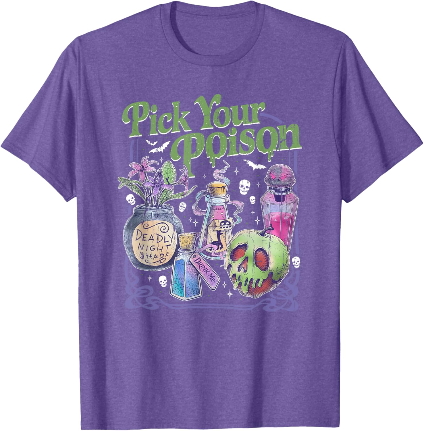 Vintage Princess Halloween T-Shirt for Women - Pick Your Poison Design - 16