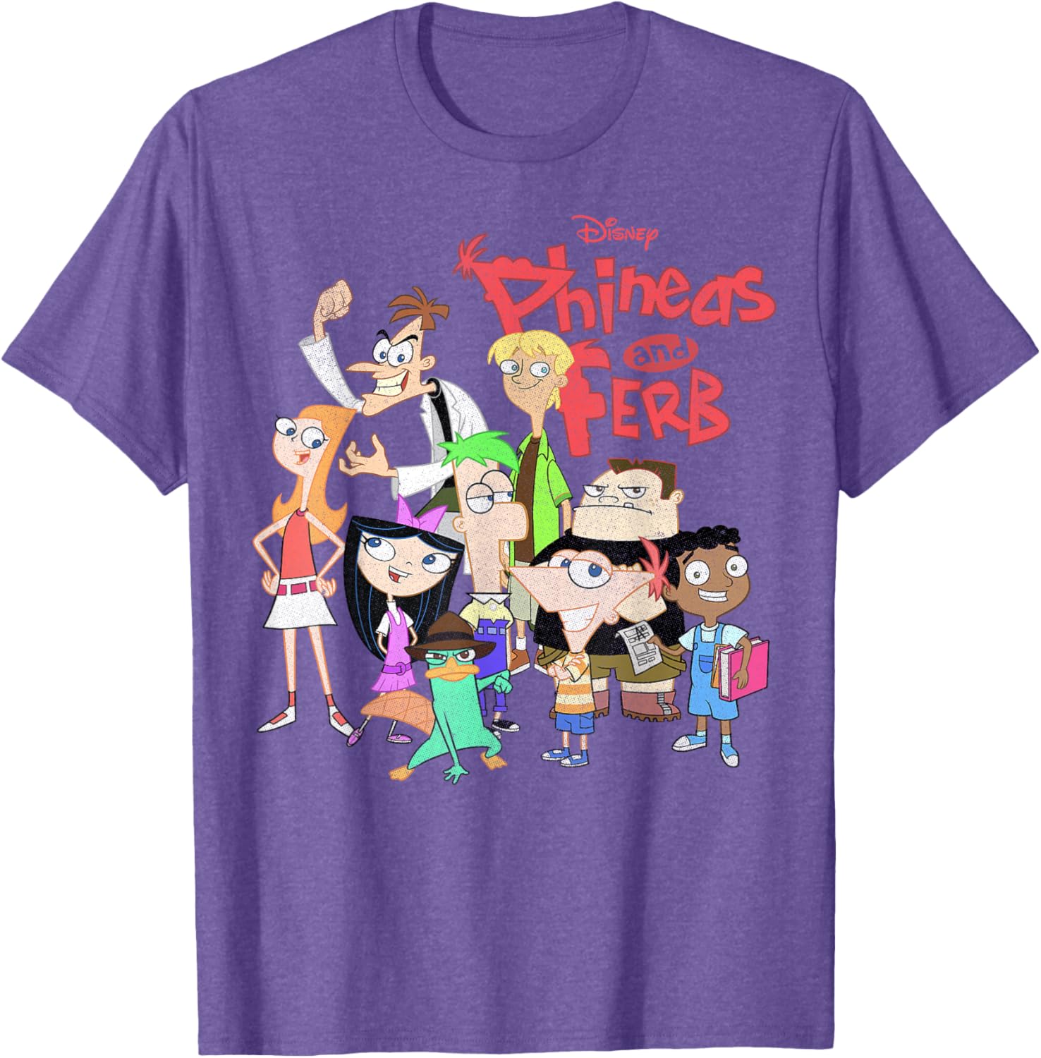 Phineas And Ferb Group Logo T-Shirt for Fun Disney Fans - 8