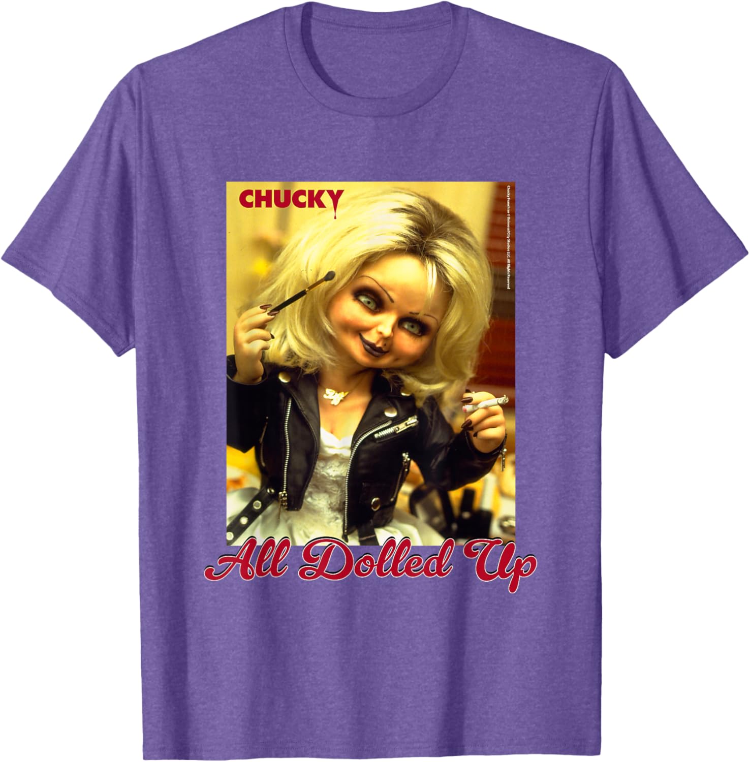 Chucky and Tiffany All Dolled Up T-Shirt for Horror Movie Fans - 23