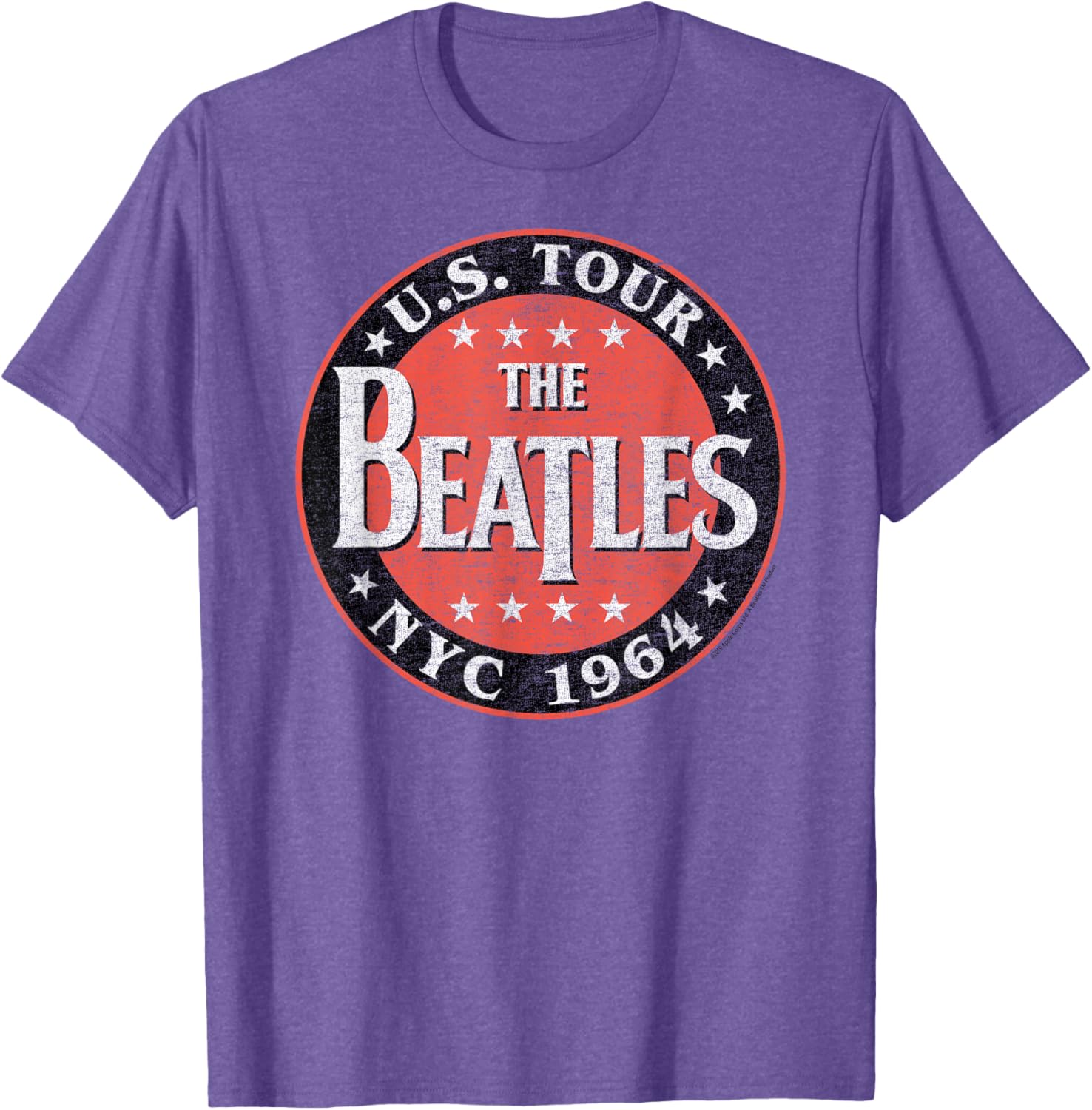 Beatles NYC 1964 Short Sleeve T-Shirt for Fans of Classic Rock Fashion - 3