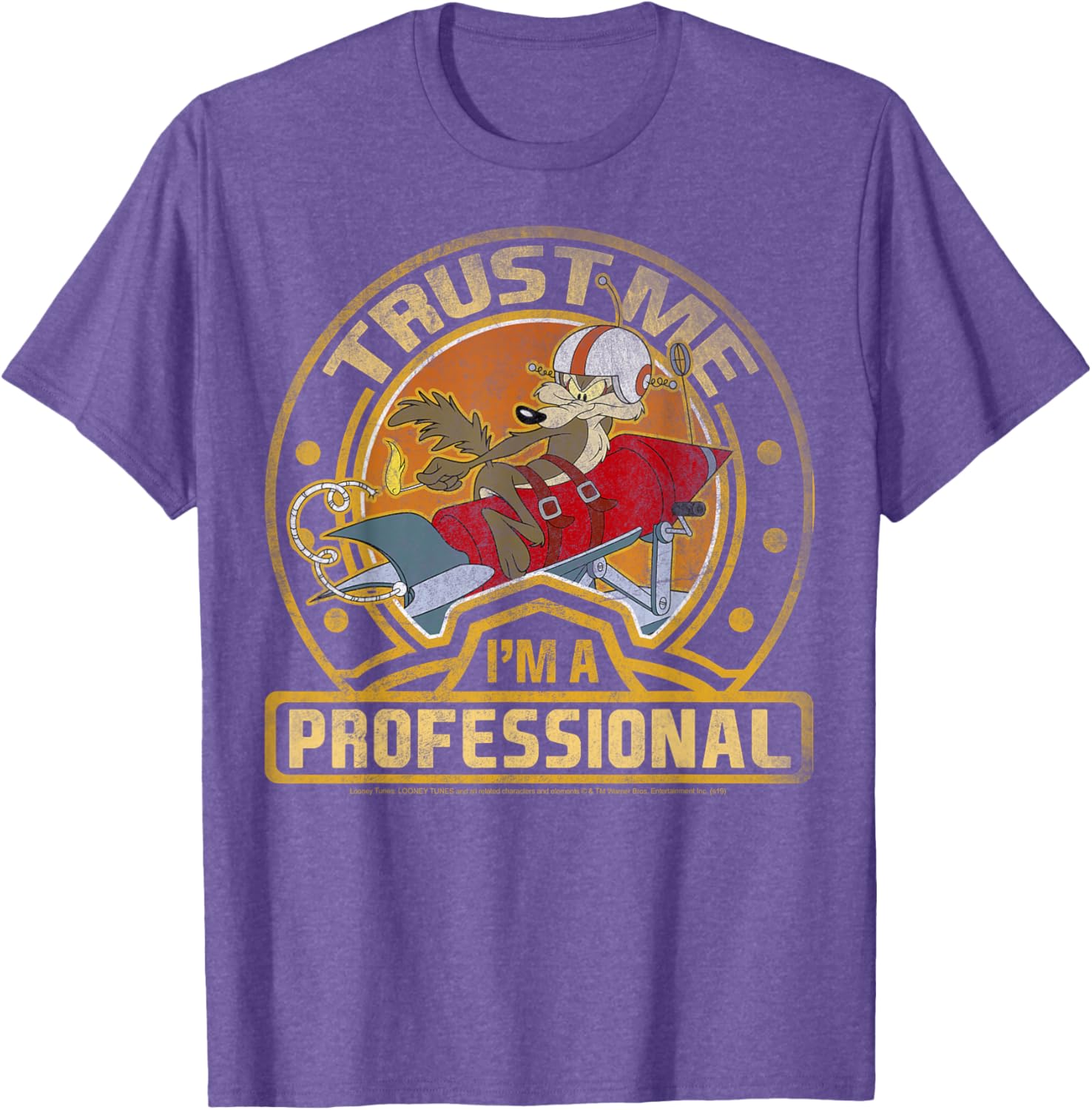 Looney Tunes Wile E. Coyote Trust Me I'm A Professional T-Shirt - 4