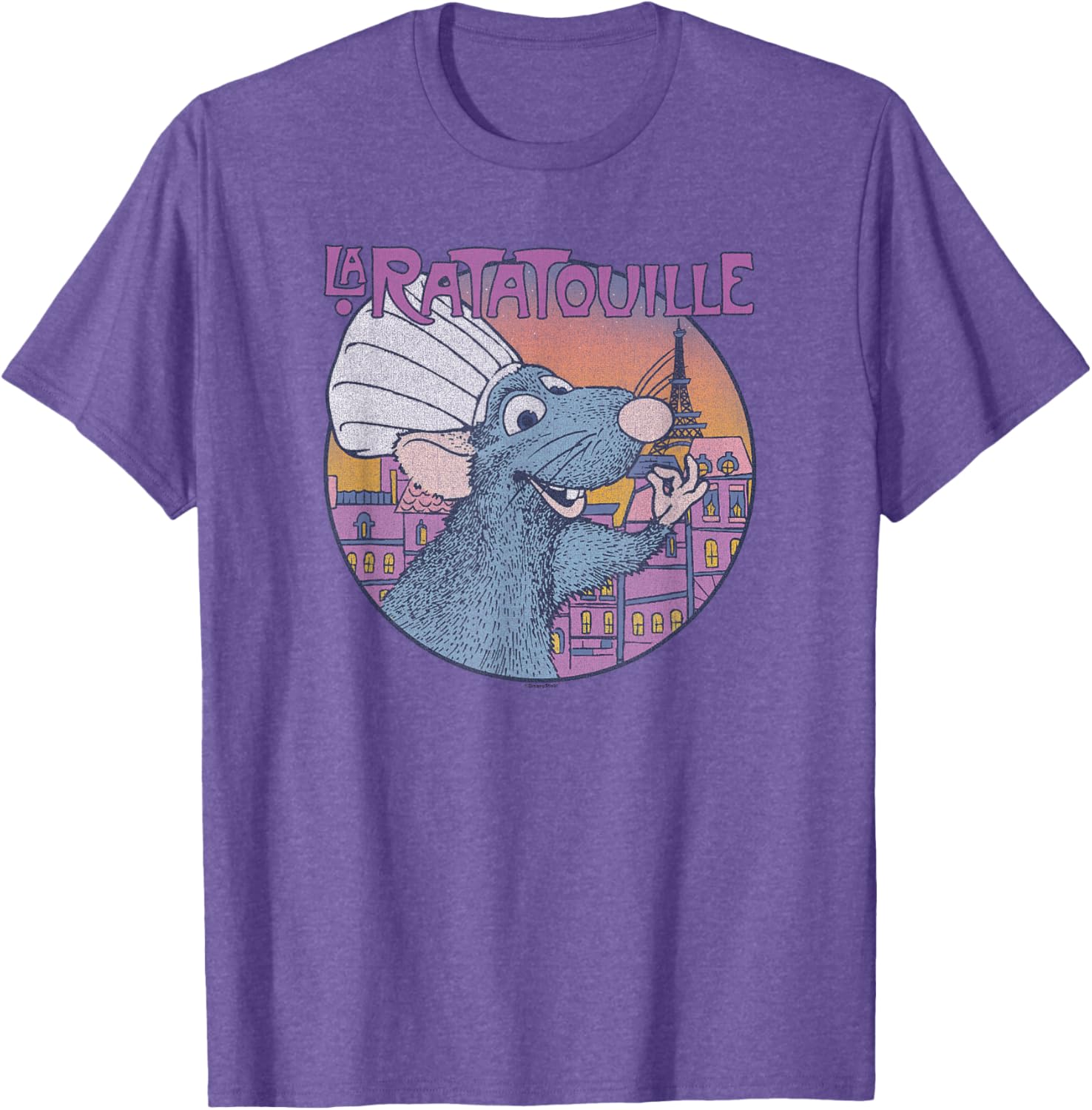 Disney Pixar Ratatouille Bon Appetit Circle Sign T-Shirt for Food Lovers - 3