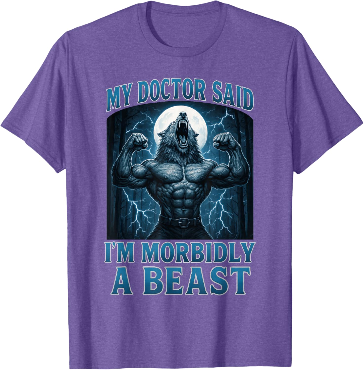 Funny Alpha Wolf Beast Meme Graphic Tee for Men, Women, and Teens - 2
