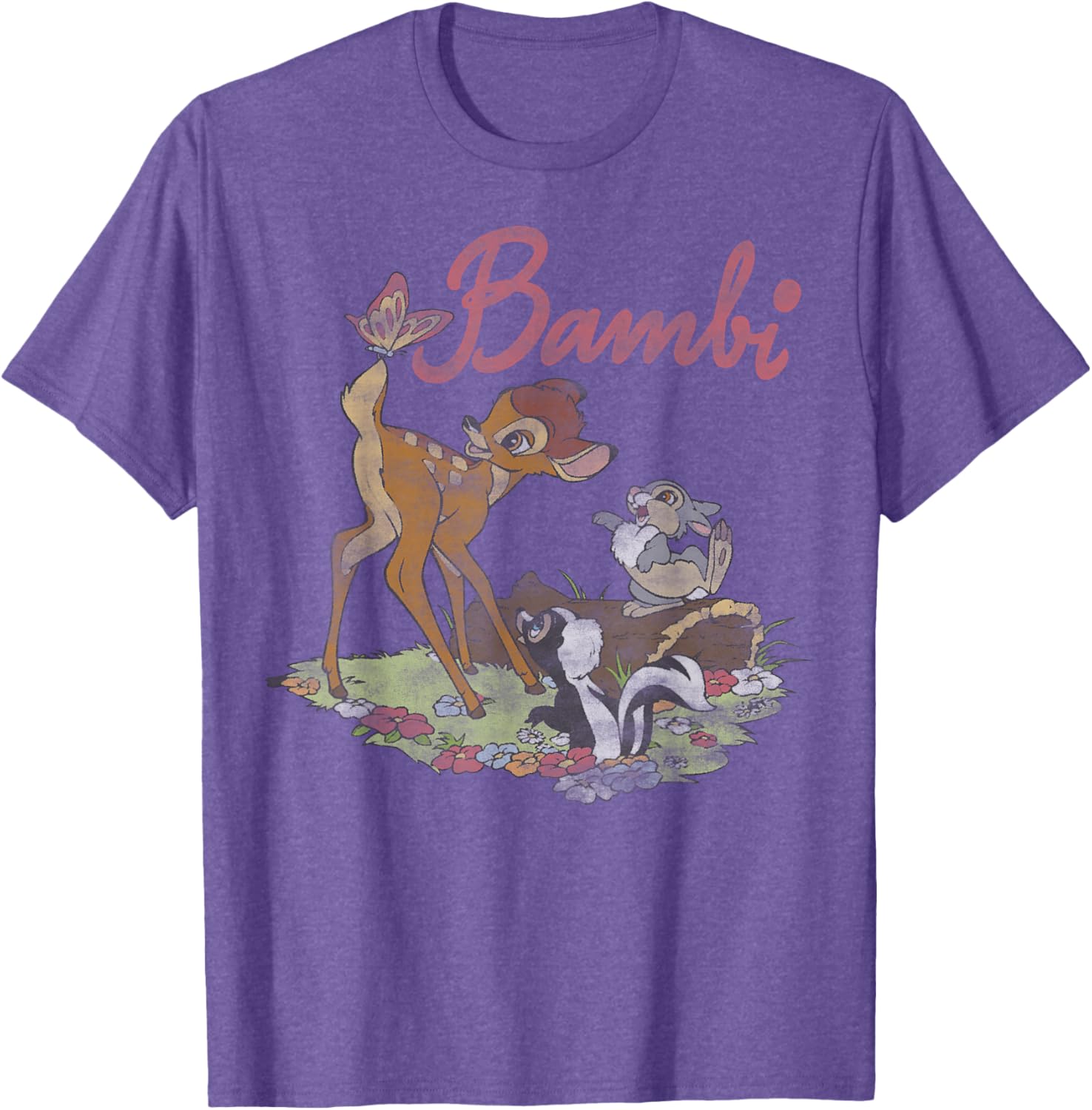 Disney Bambi Group Shot Logo T-Shirt for Kids and Adults - Cute Design - 2