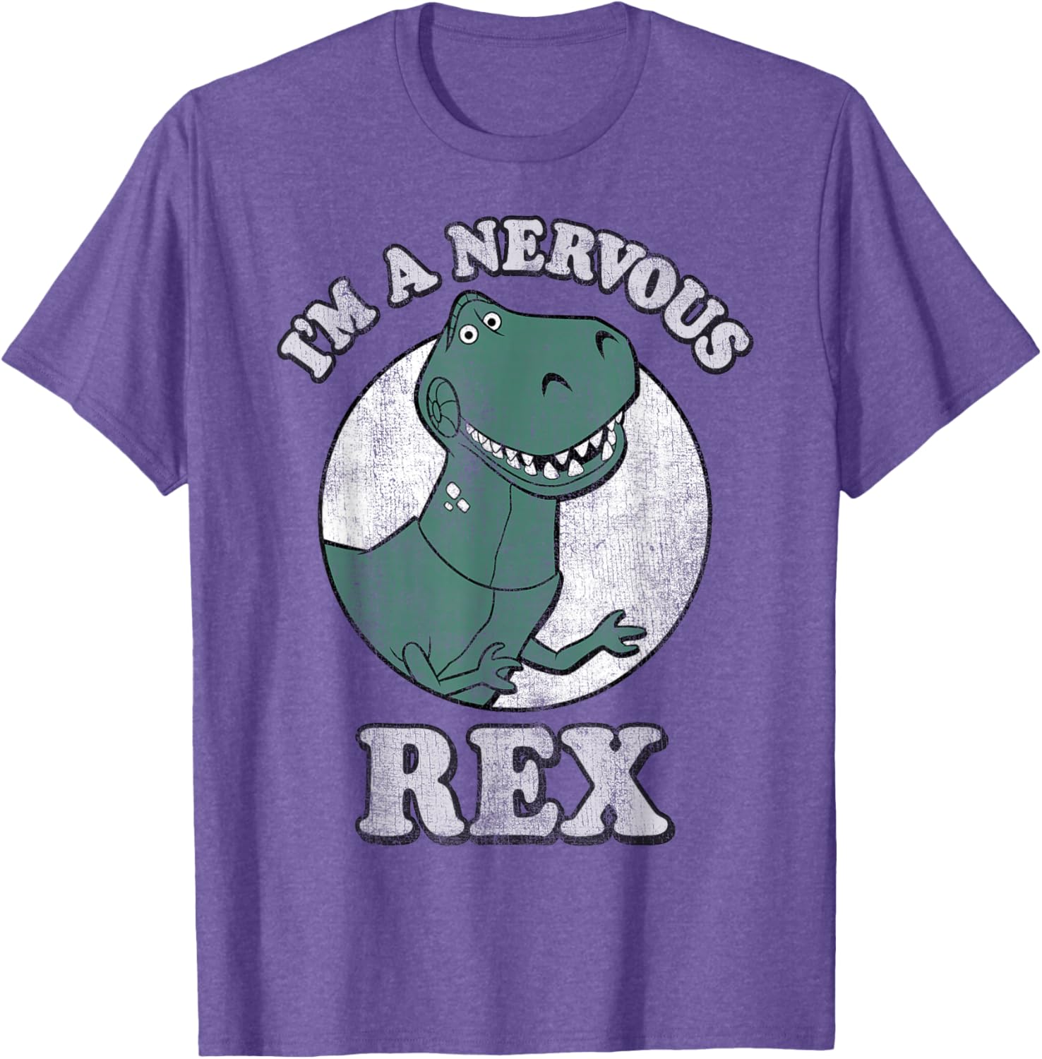Disney Pixar Toy Story I'm A Nervous Rex Dinosaur Graphic T-Shirt - 10