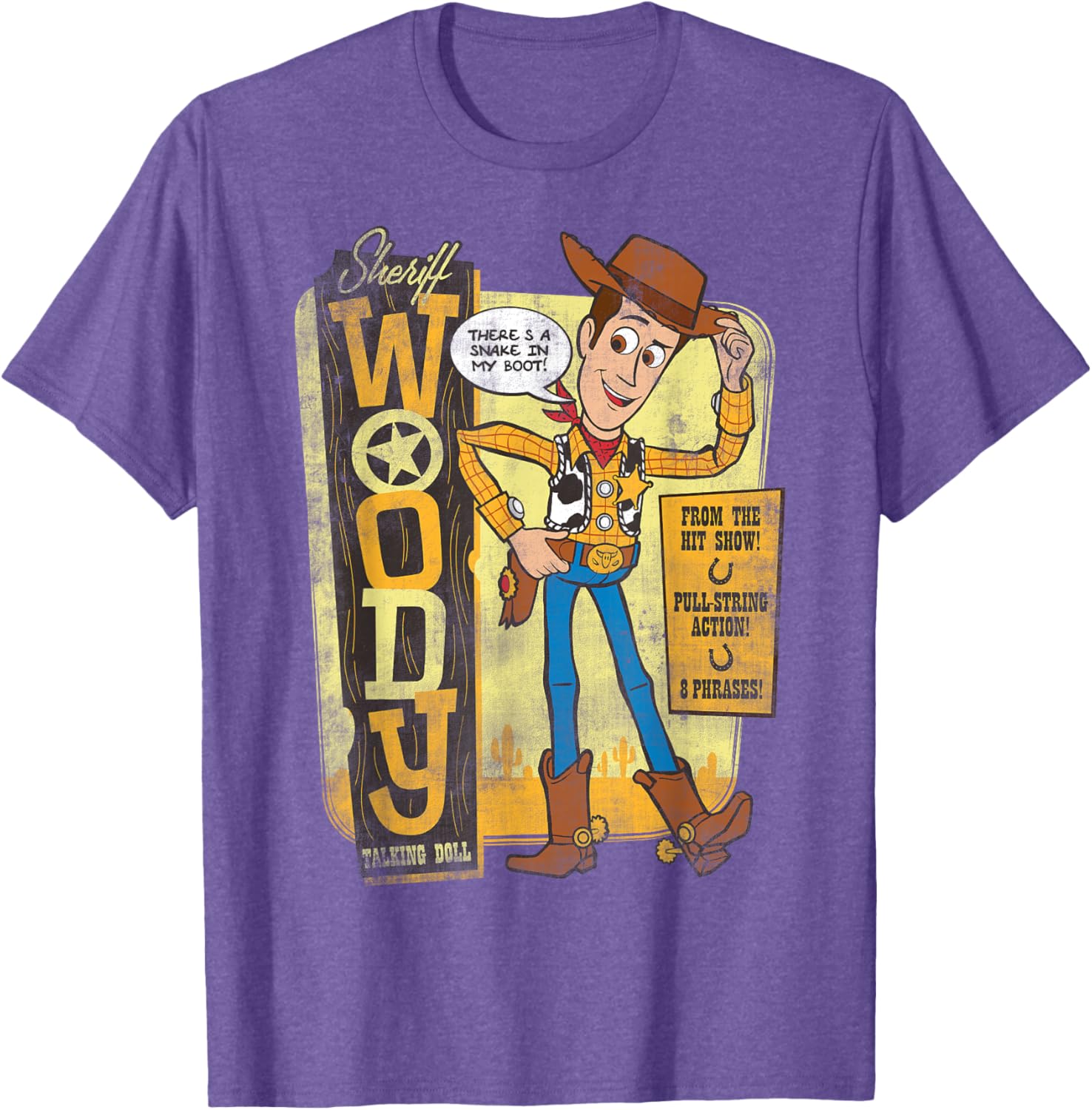 Disney Pixar Toy Story Sheriff Woody Talking Doll T-Shirt for Kids - 9