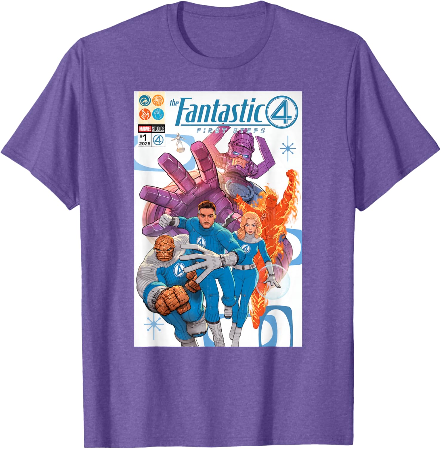 Marvel Fantastic Four Comic Book Cover Art T-Shirt for Fans and Collectors - 25
