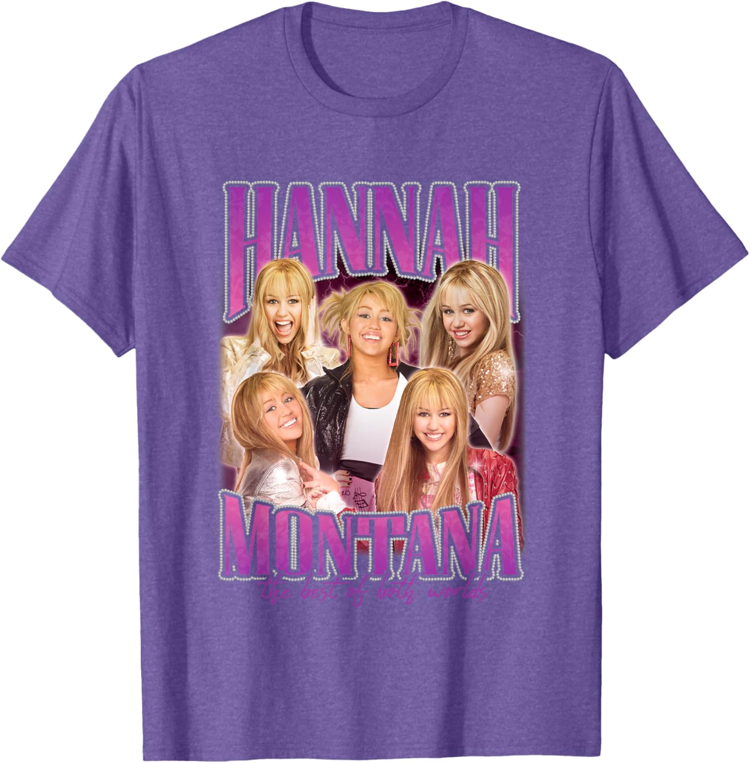 Disney Hannah Montana Popstar Collage T-Shirt for Fans of All Ages - 8