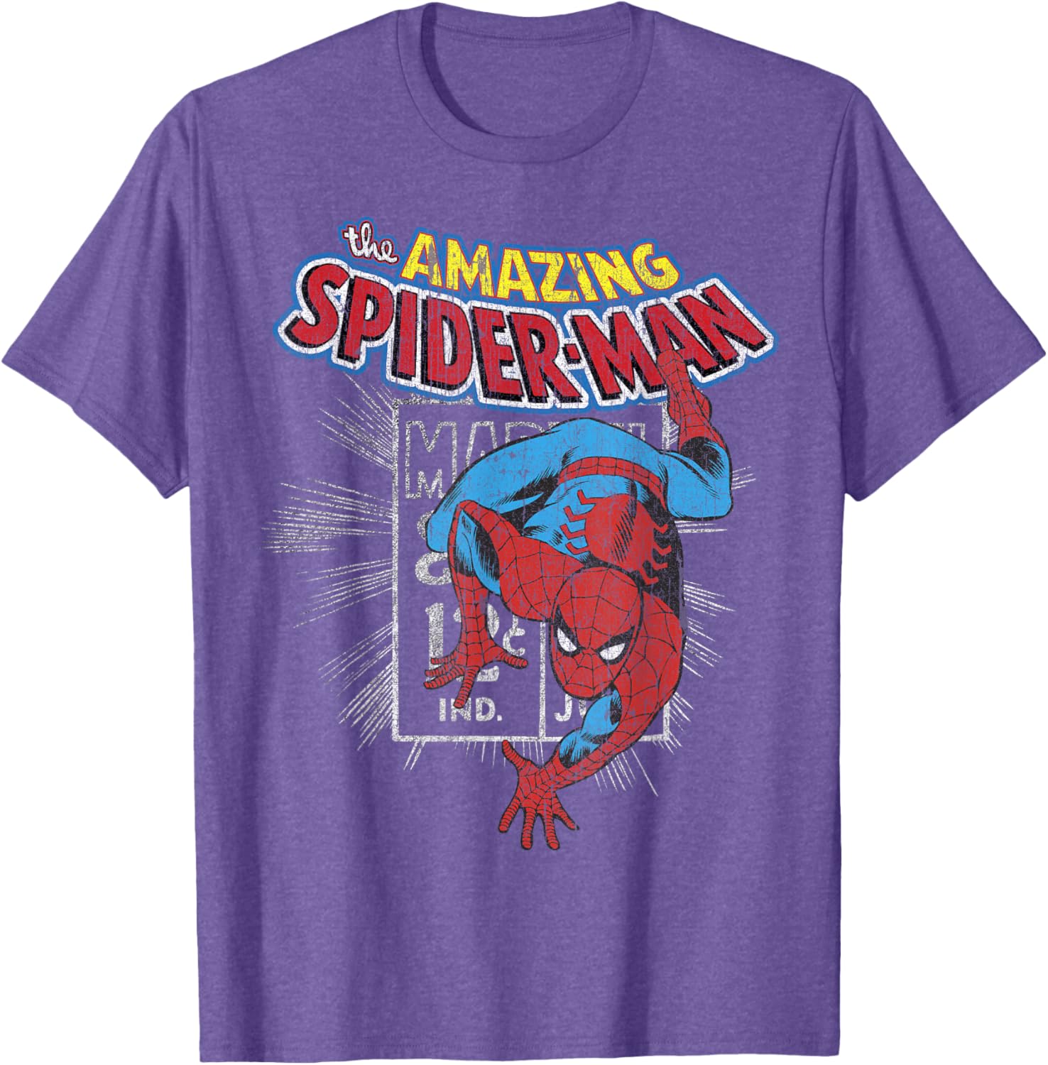 Marvel Amazing Spider-Man Vintage Comic Poster T-Shirt for Fans - 8